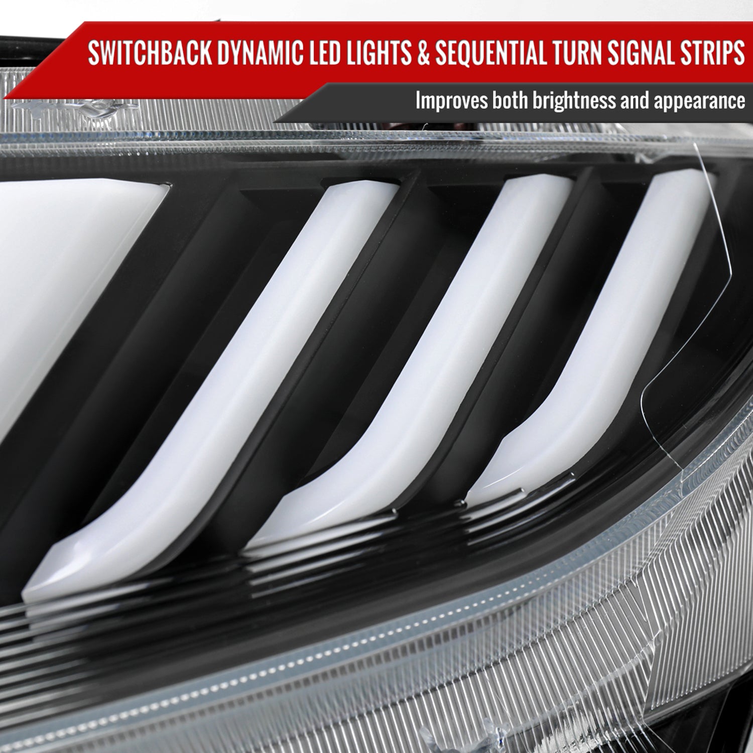 2016-2021 Honda Civic Full LED Projector Headlights Turn Signal Black