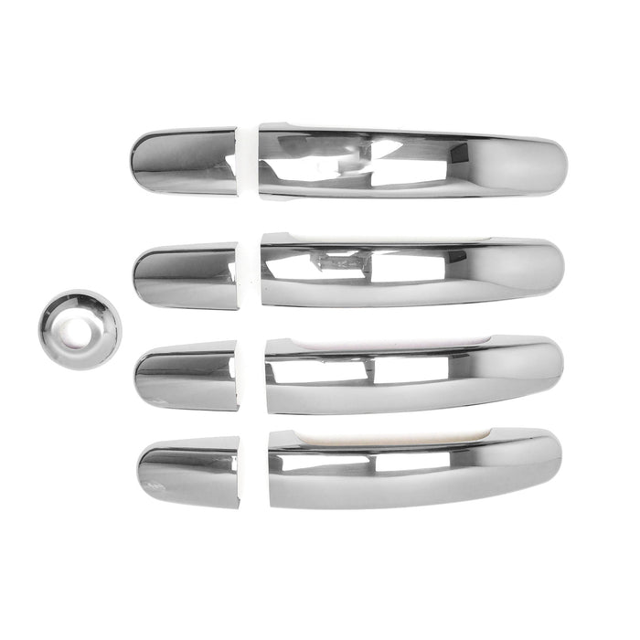 Car Door Handle Cover Protector for Ford Transit 2015-2024 Steel Chrome 8 Pcs