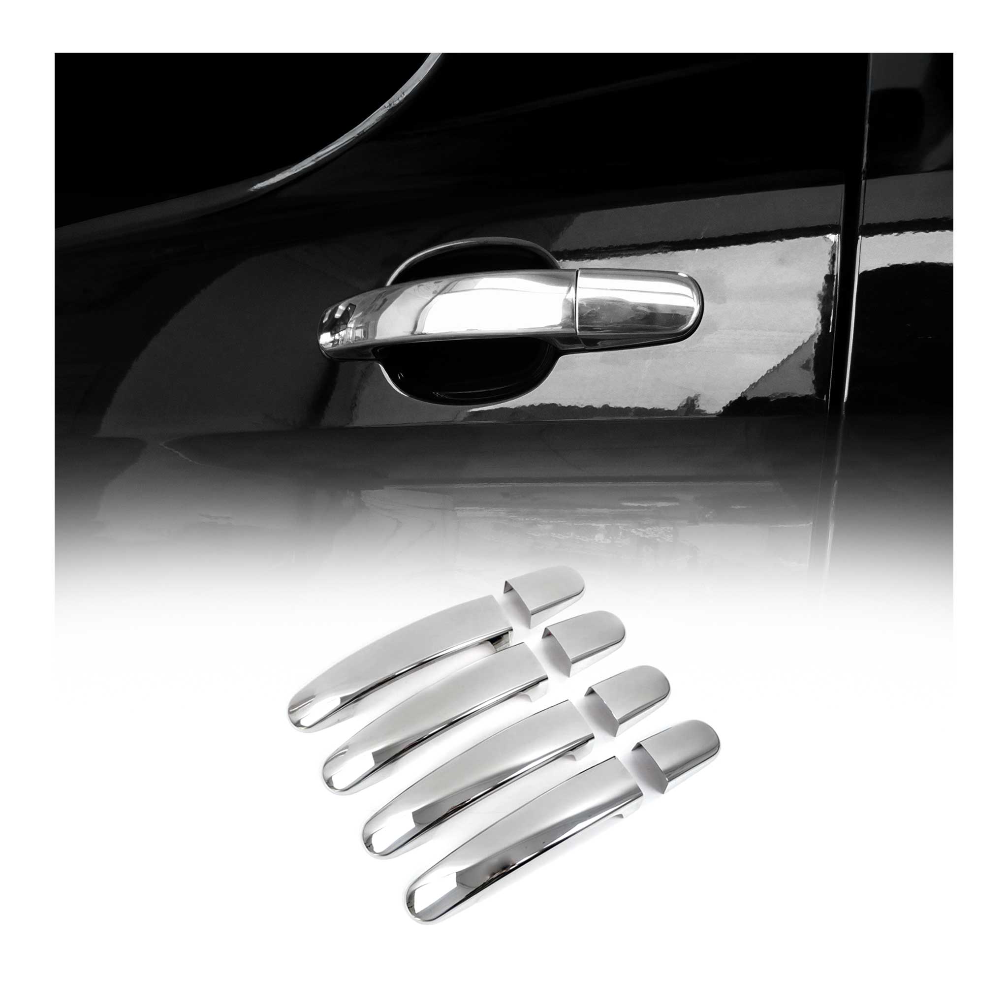 2015-2024 Ford Transit 150 Car Door Handle Cover Protector Stainless Steel 8 Pcs