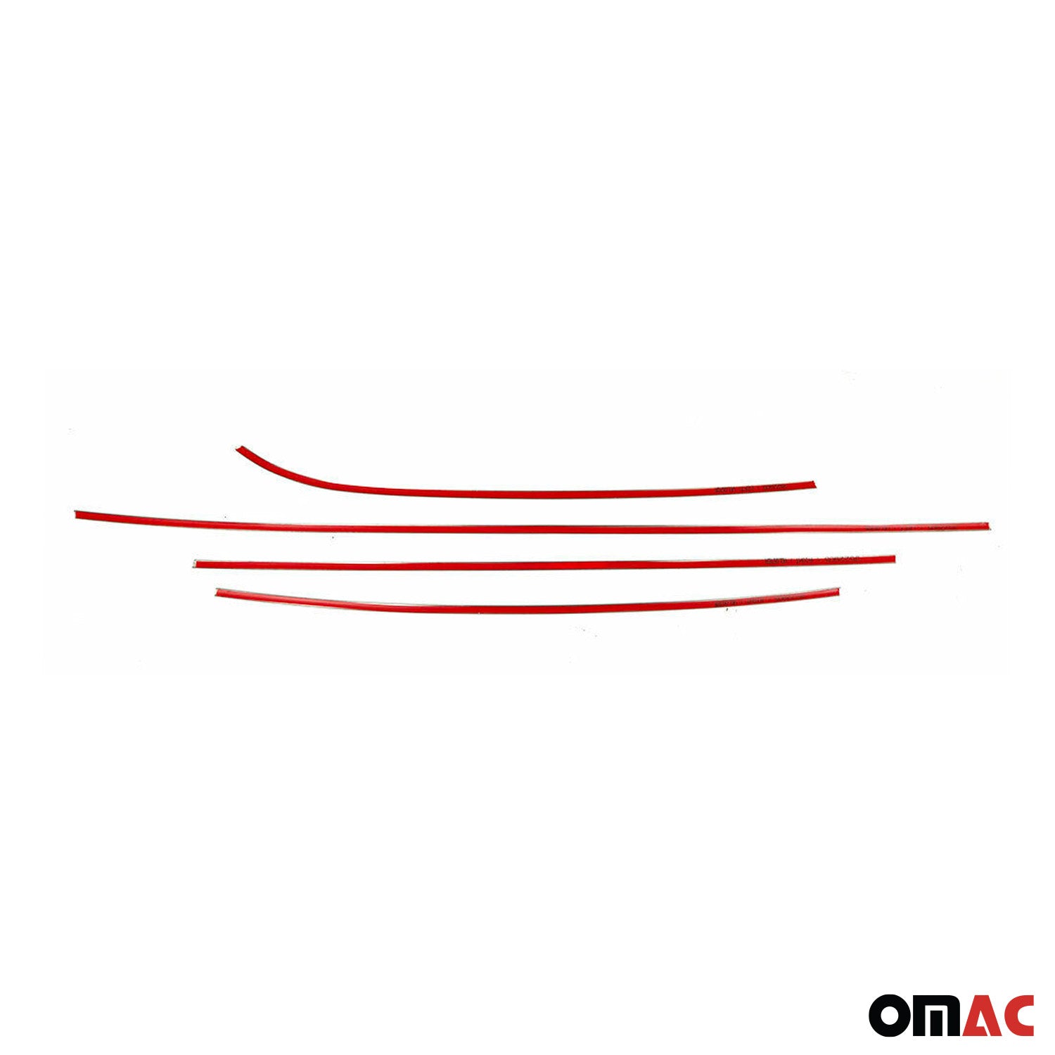 2012-2017 Hyundai Veloster Window Molding Trim Streamer Stainless Steel Silver 4 Pcs