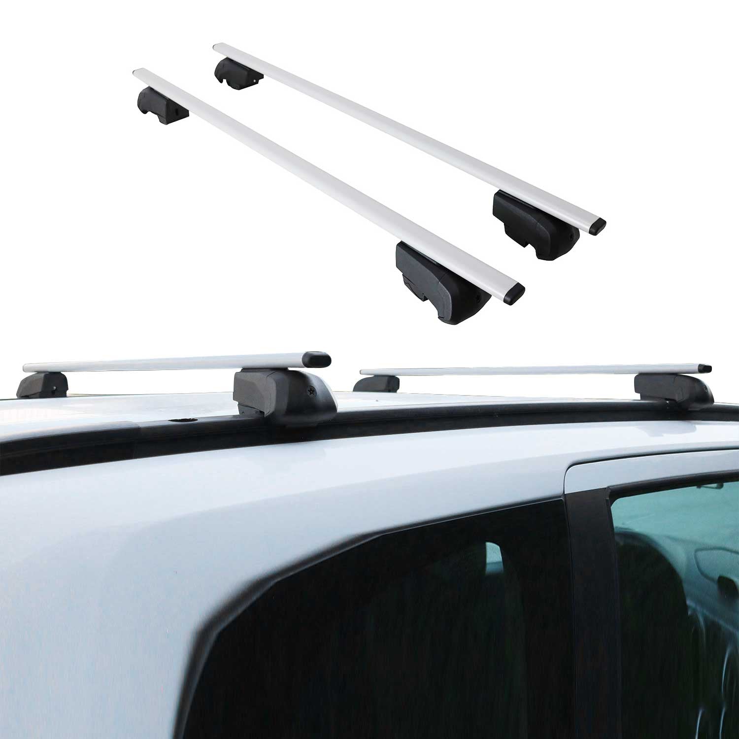 2022-2024 Suzuki SX4 S-Cross Roof Rack Cross Bars Silver