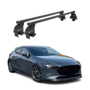 2019-2026 Mazda 3 Hatchback Roof Rack Cross Bars Black