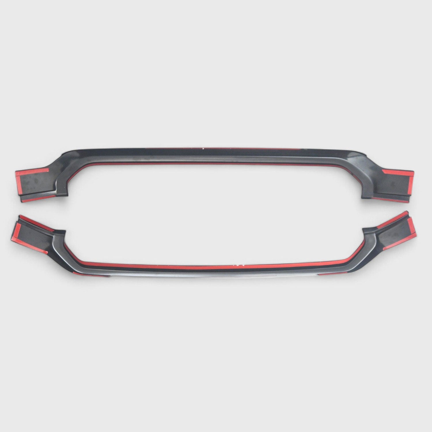 2021-2023 Ford F-150 Grille Overlay Gloss Black 2Pcs ABS Plastic