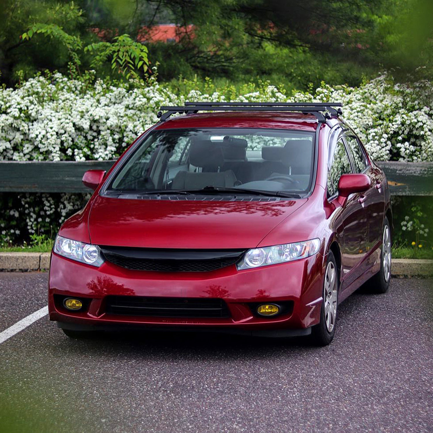 2006-2011 Honda Civic Sedan Crystal Headlights Matte Black/Clear Lens