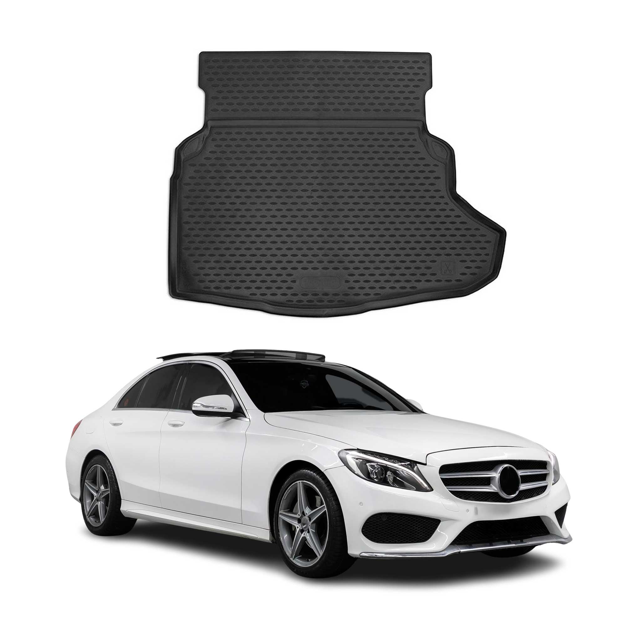 2015-2018 Mercedes C Class W205 Sedan Cargo Liner Trunk Mat All Weather Black