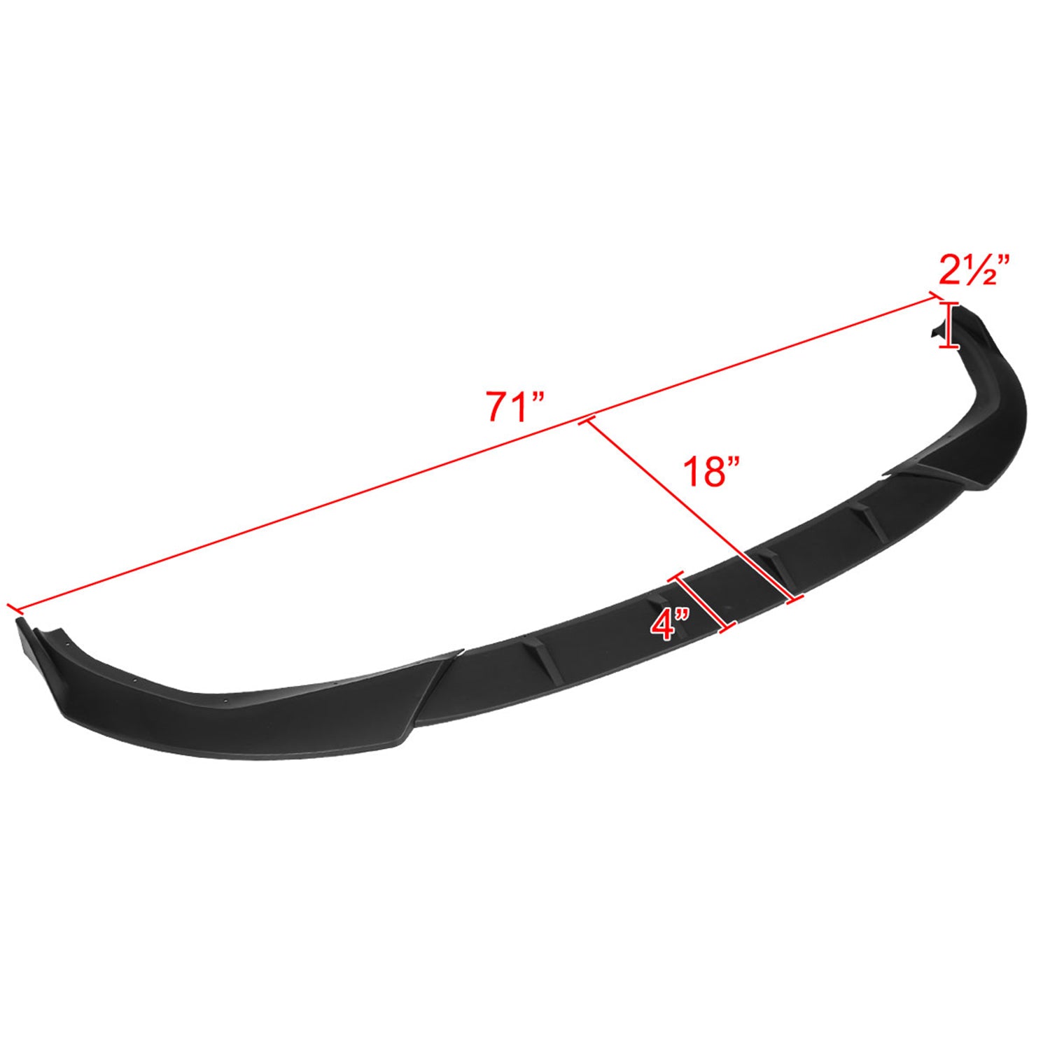 2019-2020 BMW 3 Series G20 M Sport/M340i Matte Black 3Pcs Bumper Lip