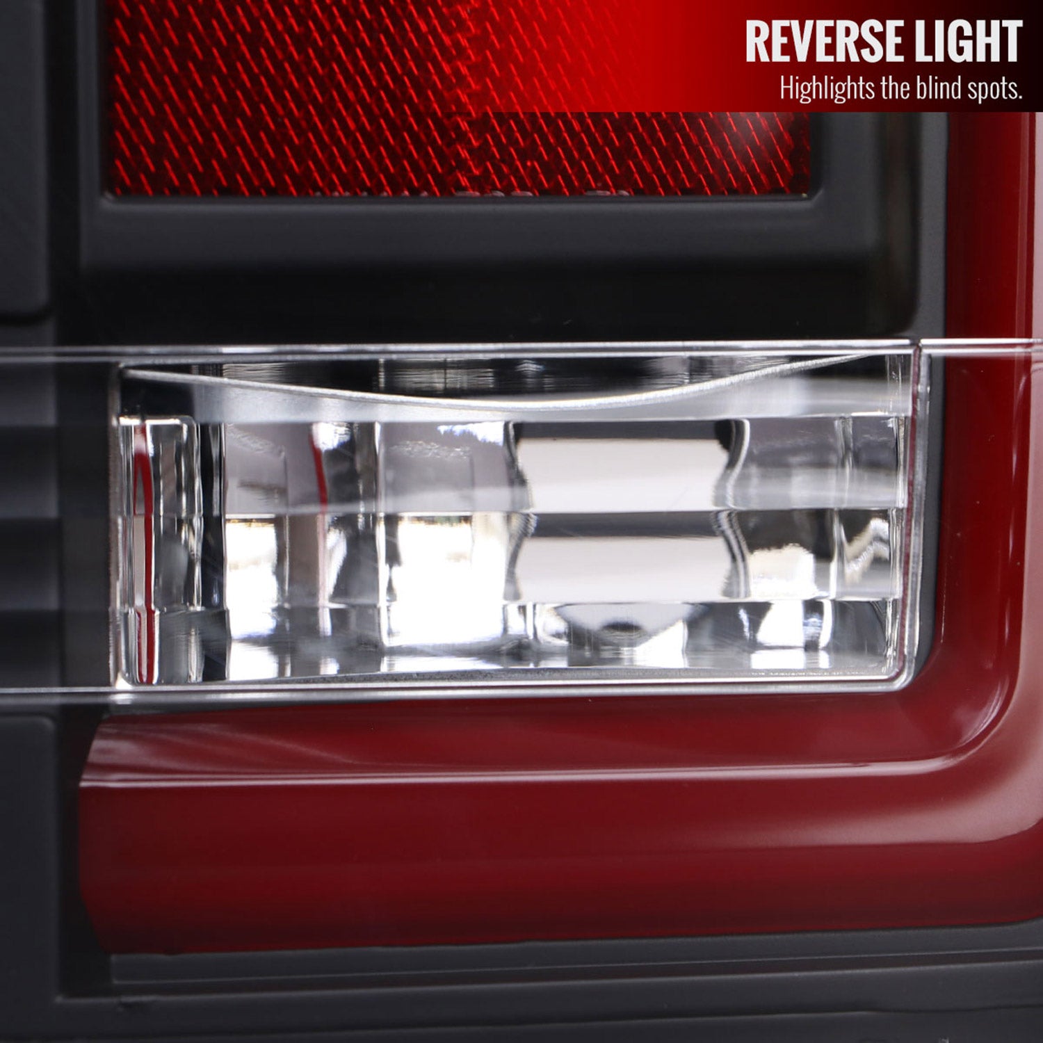 2004-2015 Nissan Titan LED Tail Lights with Red LED Tube Matte Black/Clear