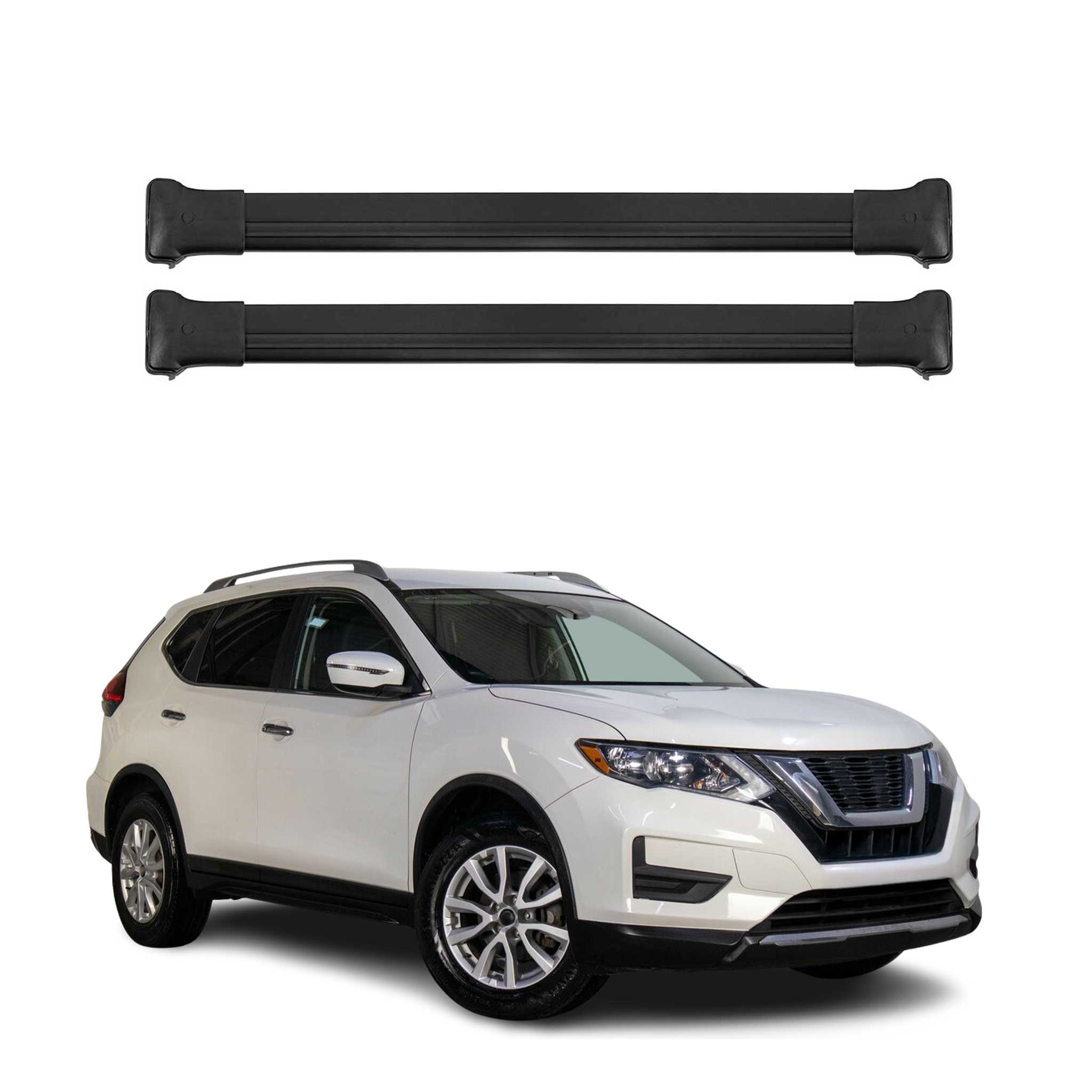 2017-2022 Nissan Rogue Sport Roof Rack Cross Bars Black