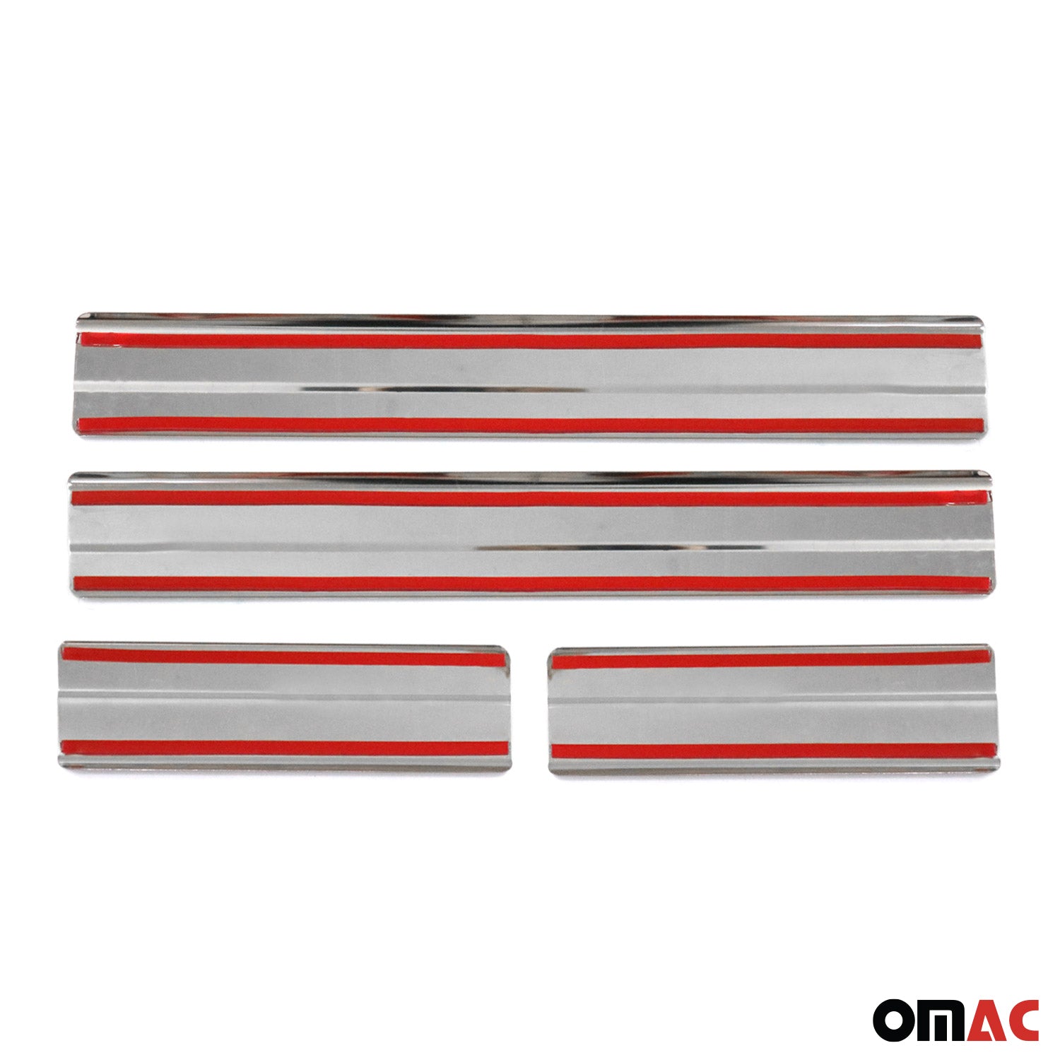 2017-2025 Mazda CX-5 Door Sill Scuff Plate Scratch Protector Stainless Steel Silver 4x