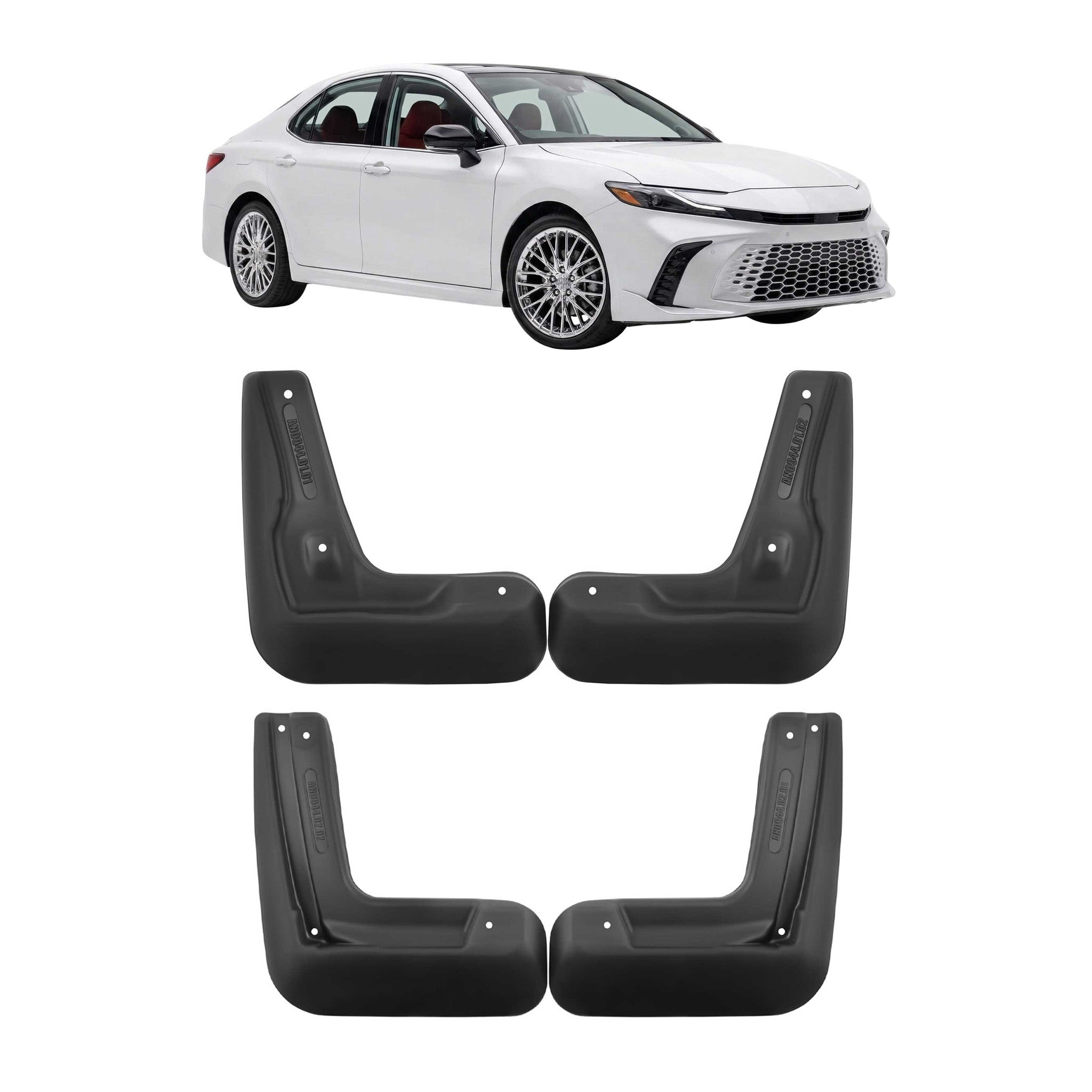 Front & Rear Mud Flaps Set for Toyota Camry XV80 2023-26 Mud Guards Splash 4 Pcs