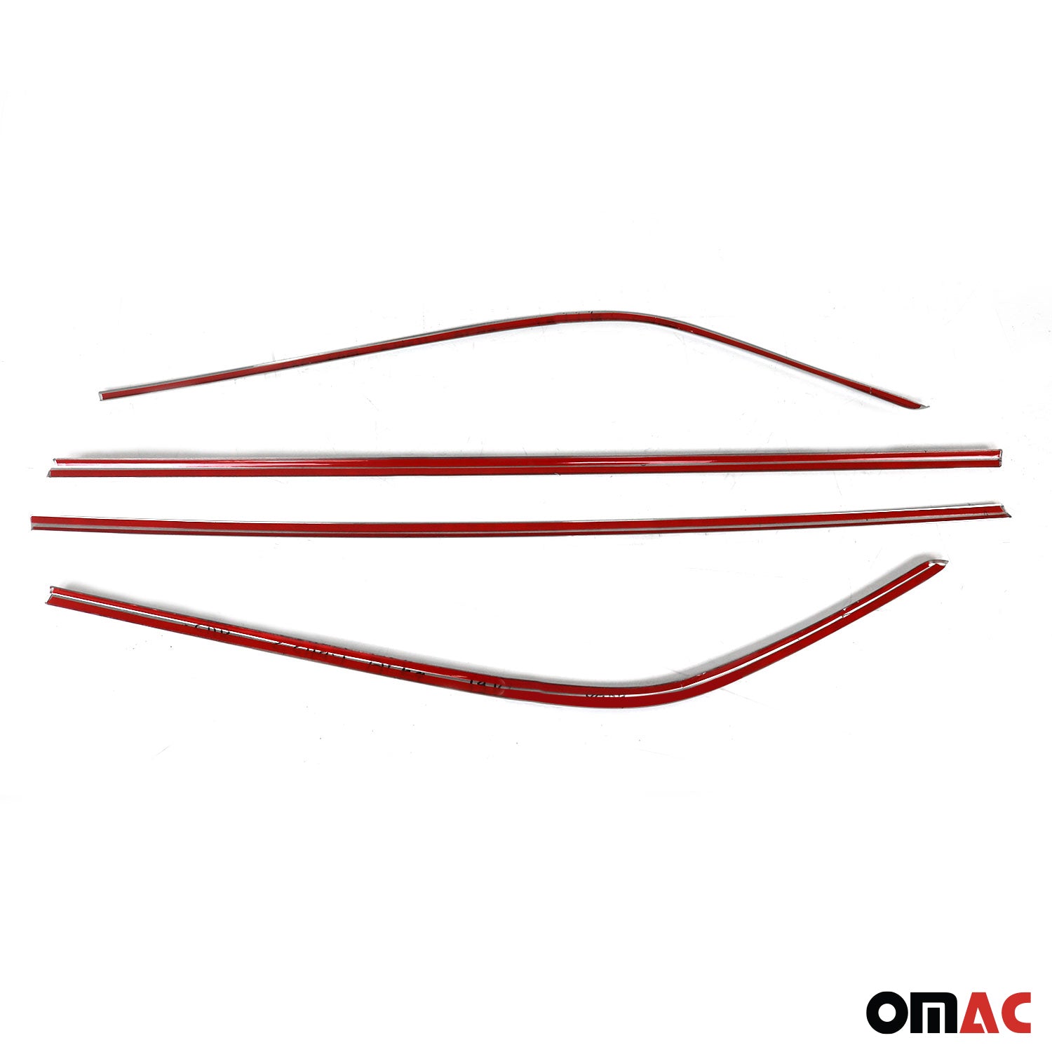 2018-2022 Toyota C-HR Window Molding Trim Streamer Stainless Steel Silver 4 Pcs