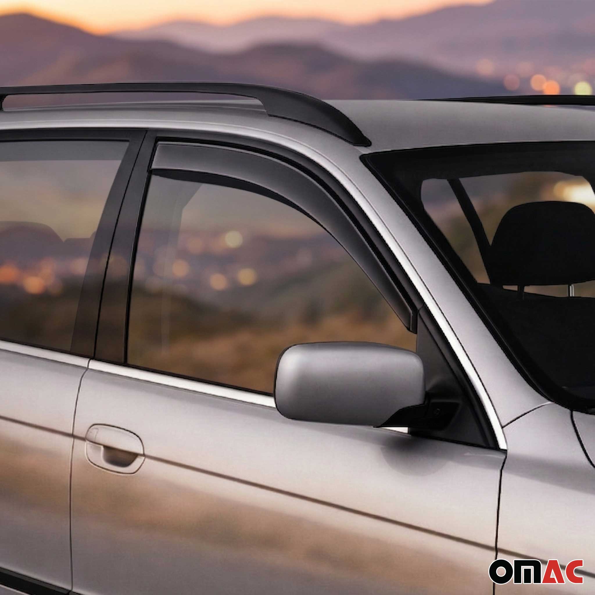 1997-2003 BMW 5 Series E39 Sedan Wagon Window Visor Vent Rain Deflector 2Pcs Smoke