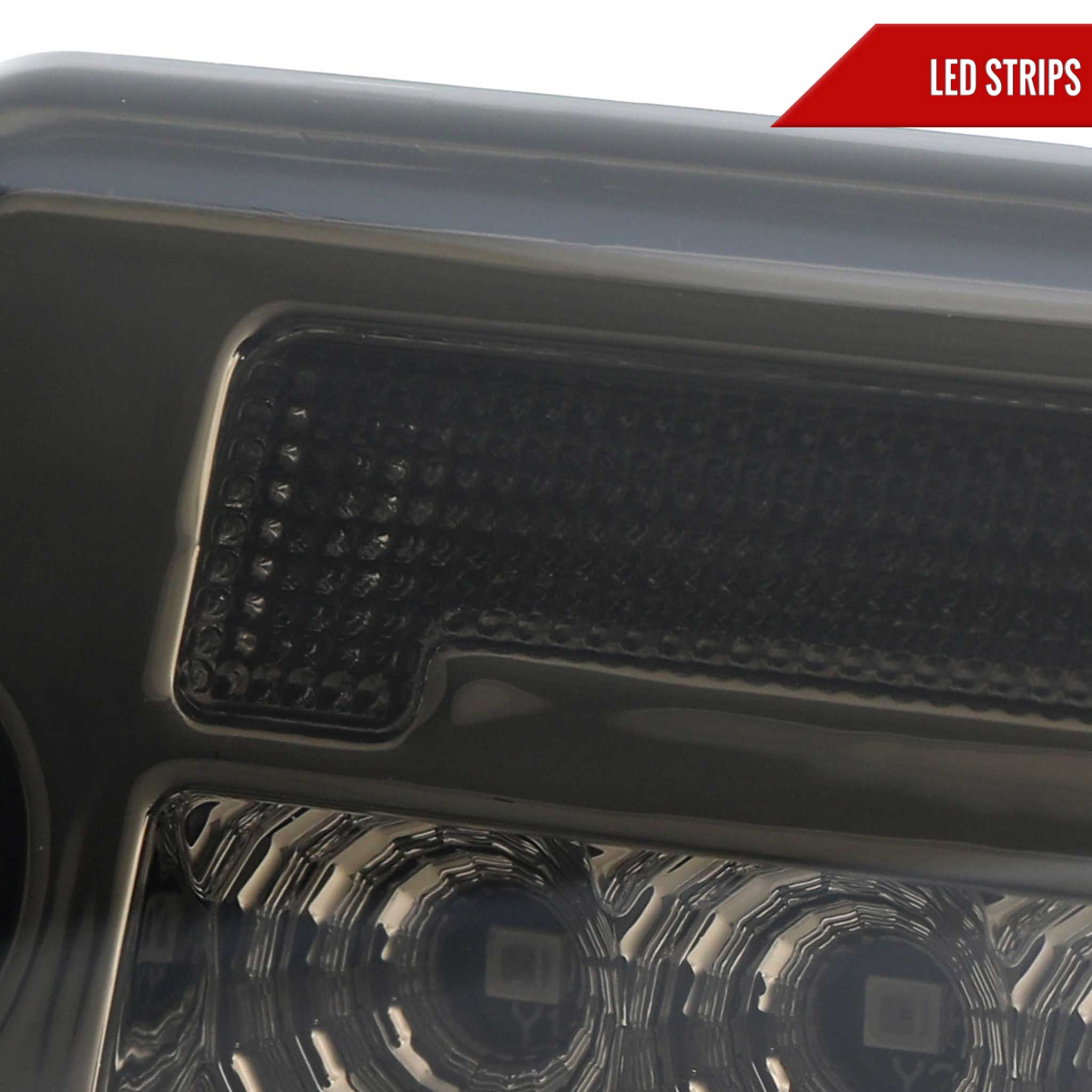 For Jeep Wrangler 1997-2006 Front Bumper LED Turn Signal Lights Chrome Housing Smoked Lens