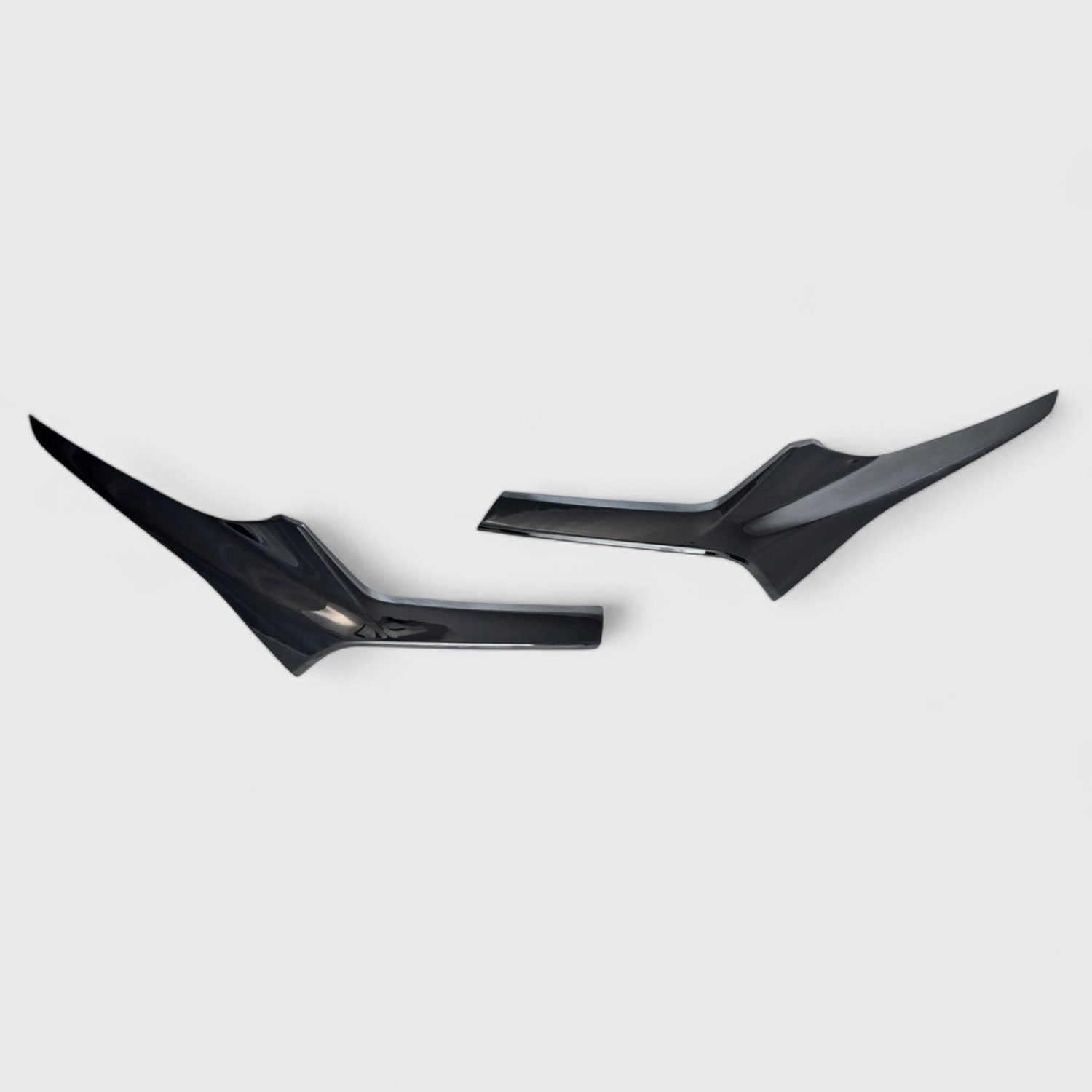 2019-2022 Chevrolet Blazer Grille Overlay Gloss Black 2Pcs ABS Plastic