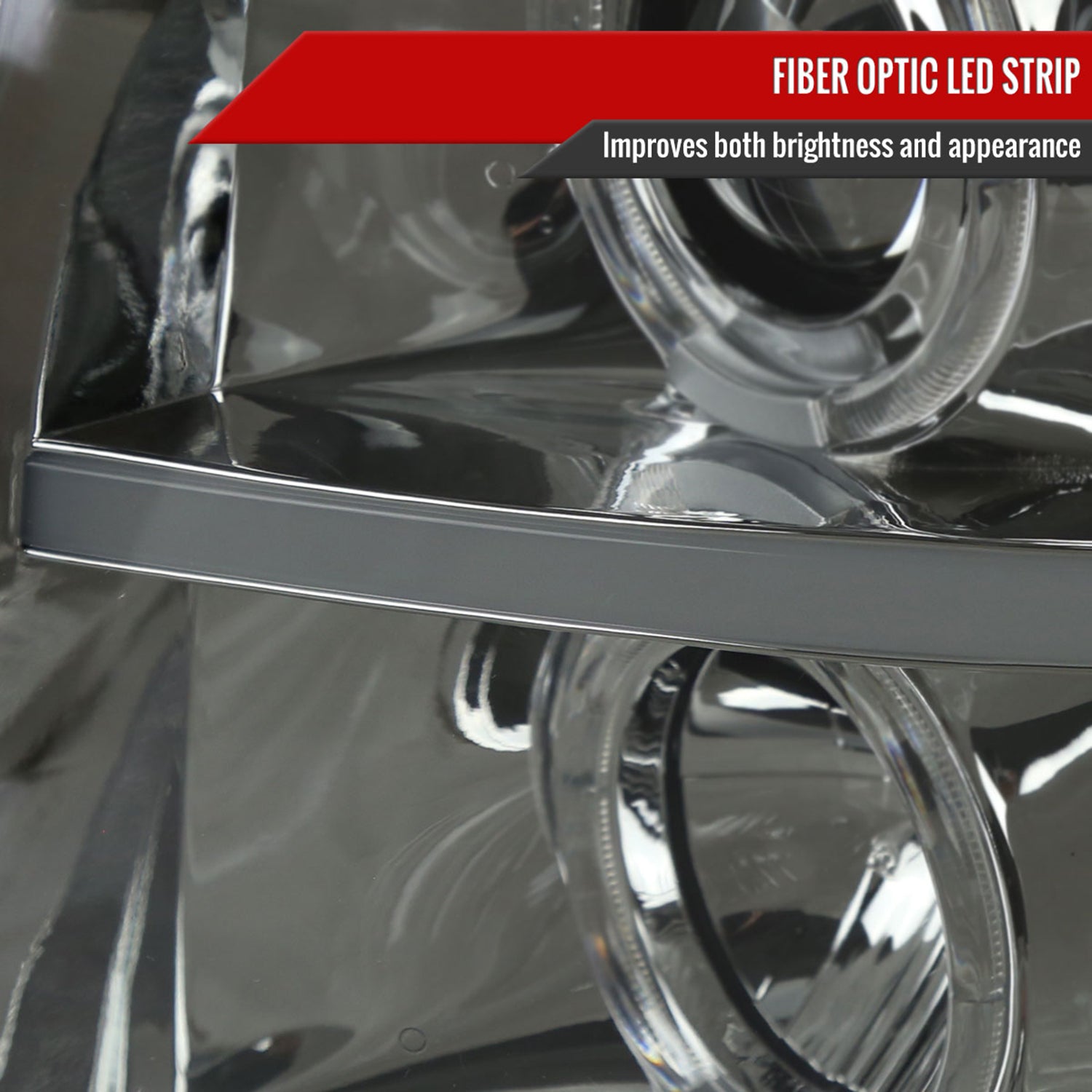 2007-2013 Chevy Silverado 1500 2500HD 3500HD Headlights LED Bar Chrome