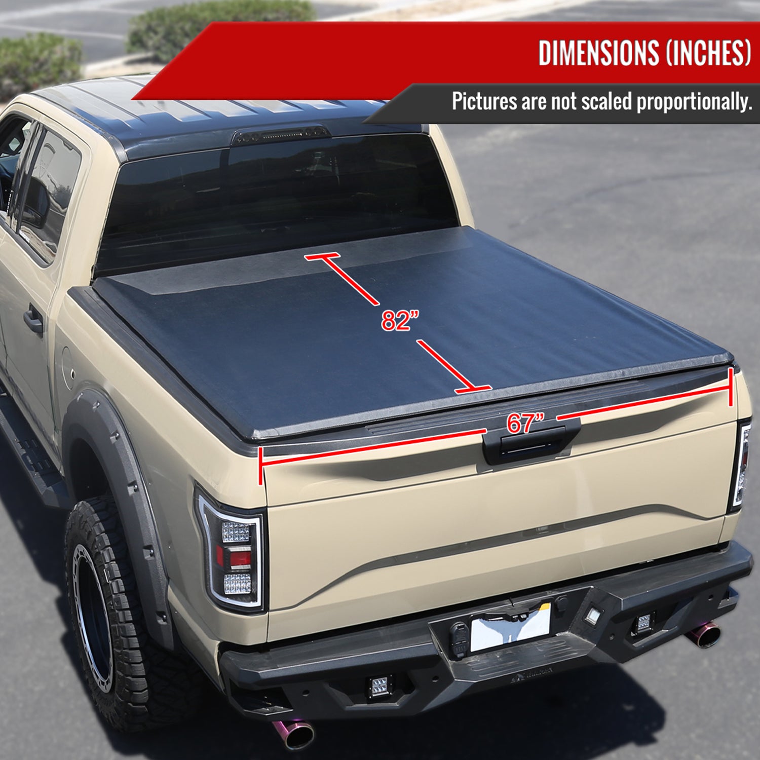 2019-2022 Chevy Silverado/Sierra 2500HD/3500HD 6.5FT Bed Roll Up Tonneau Cover