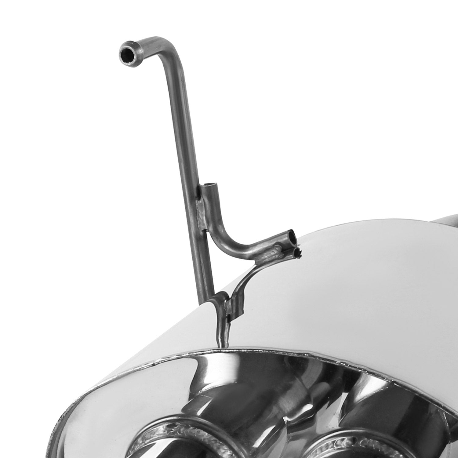 2008-2014 Subaru Impreza WRX STI Sedan Steel Dual Catback Exhaust Quad Tips