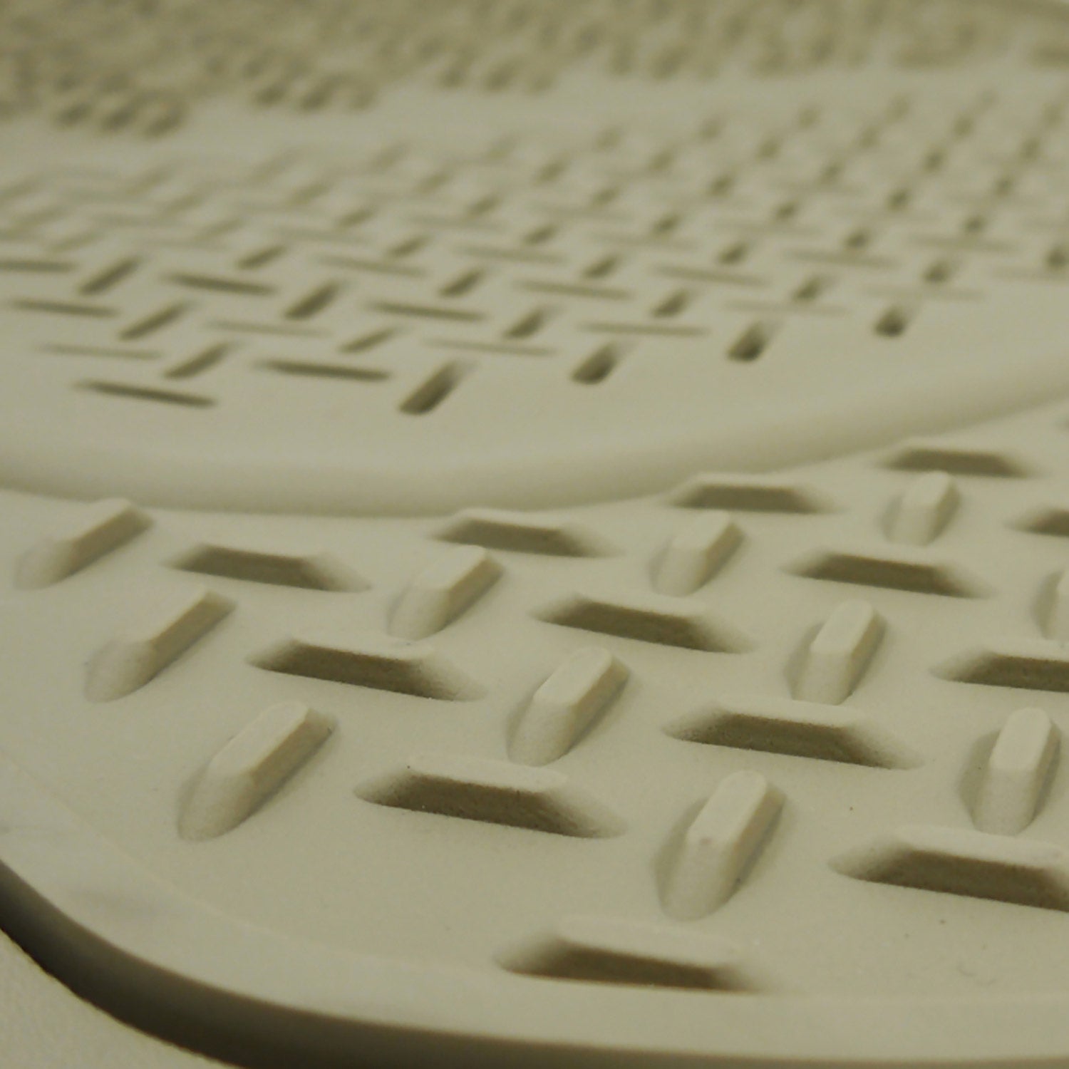 Universal fit Rubber Car Floor Mats Liner All Weather 3Pcs Beige