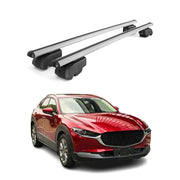 2020-2025 Mazda CX-30 Roof Rack Cross Bars Luggage Carrier Alu Silver 2 Pcs