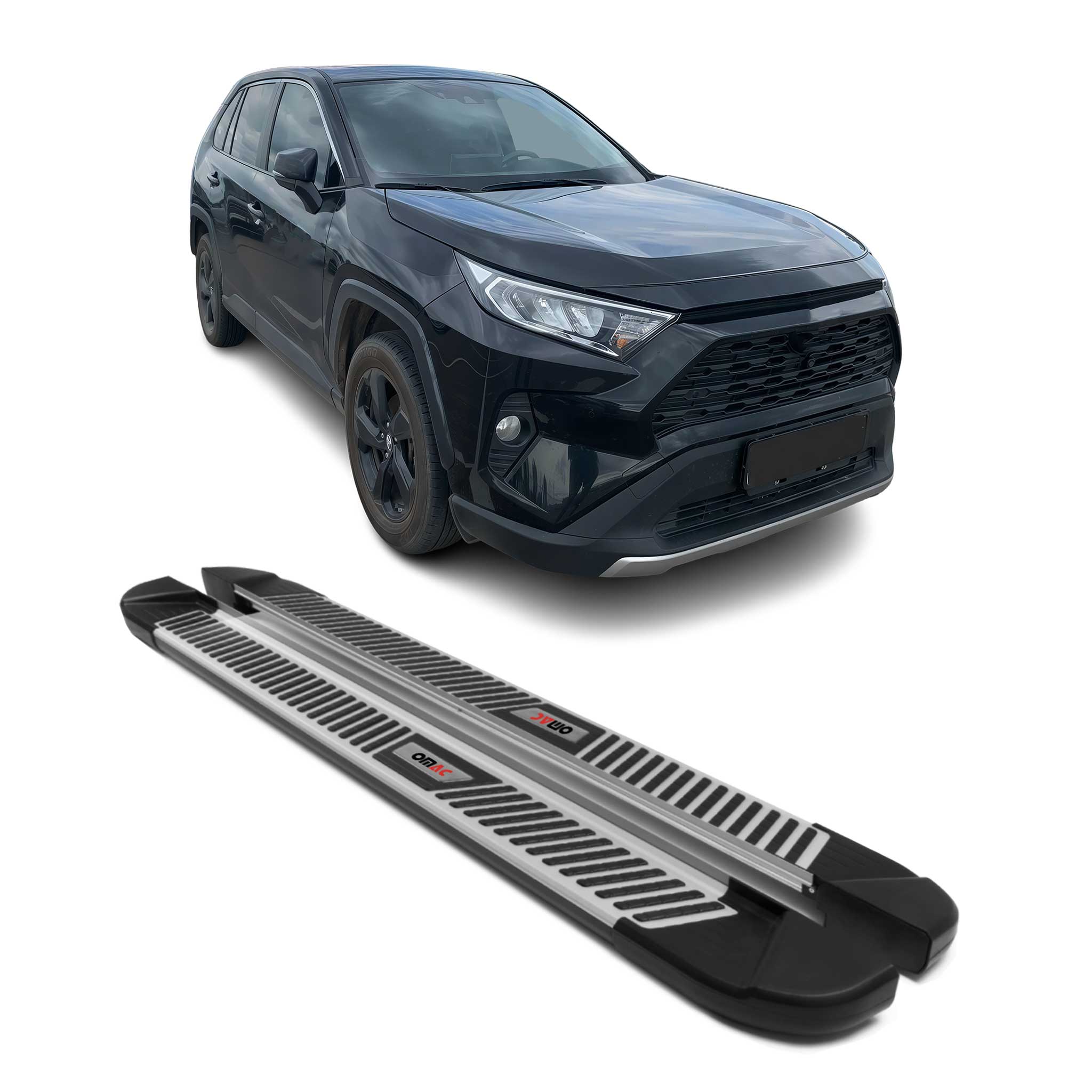 2019-2025 Toyota RAV4 Nerf Bar Side Step Running Boards Alu 2x