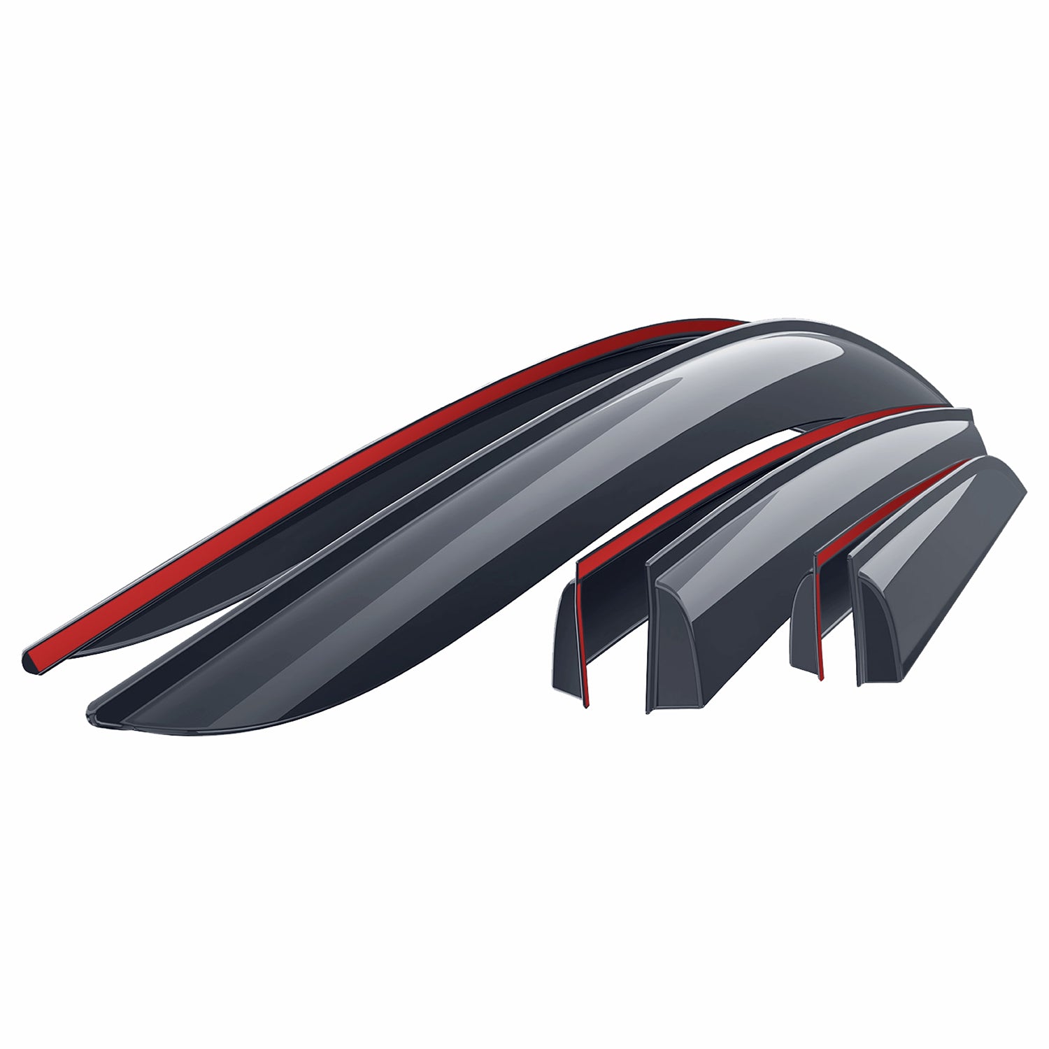 Goodyear Wind Deflectors for Toyota Grand Highlander 2024-2025 Tape-On Smoke 6x