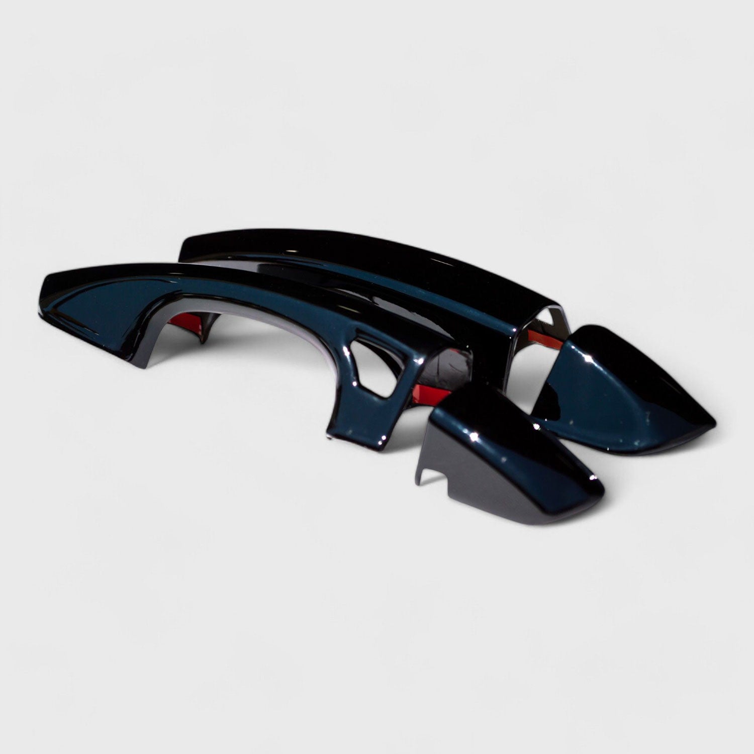2015-2023 Ford Mustang Door Handle Cover Gloss Black 4Pcs ABS Plastic