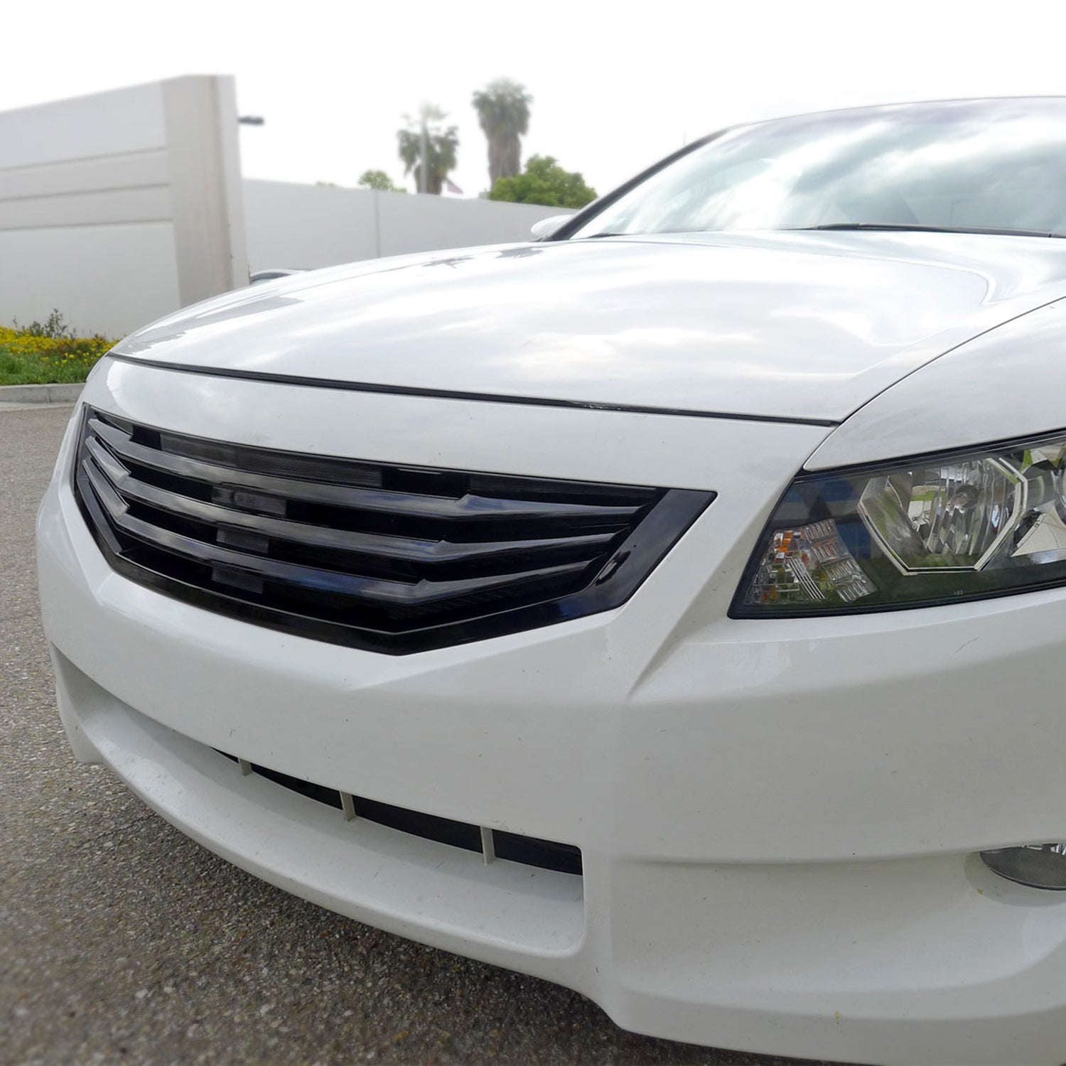 2008-2010 Honda Accord Coupe Black ABS Mu Style Grille