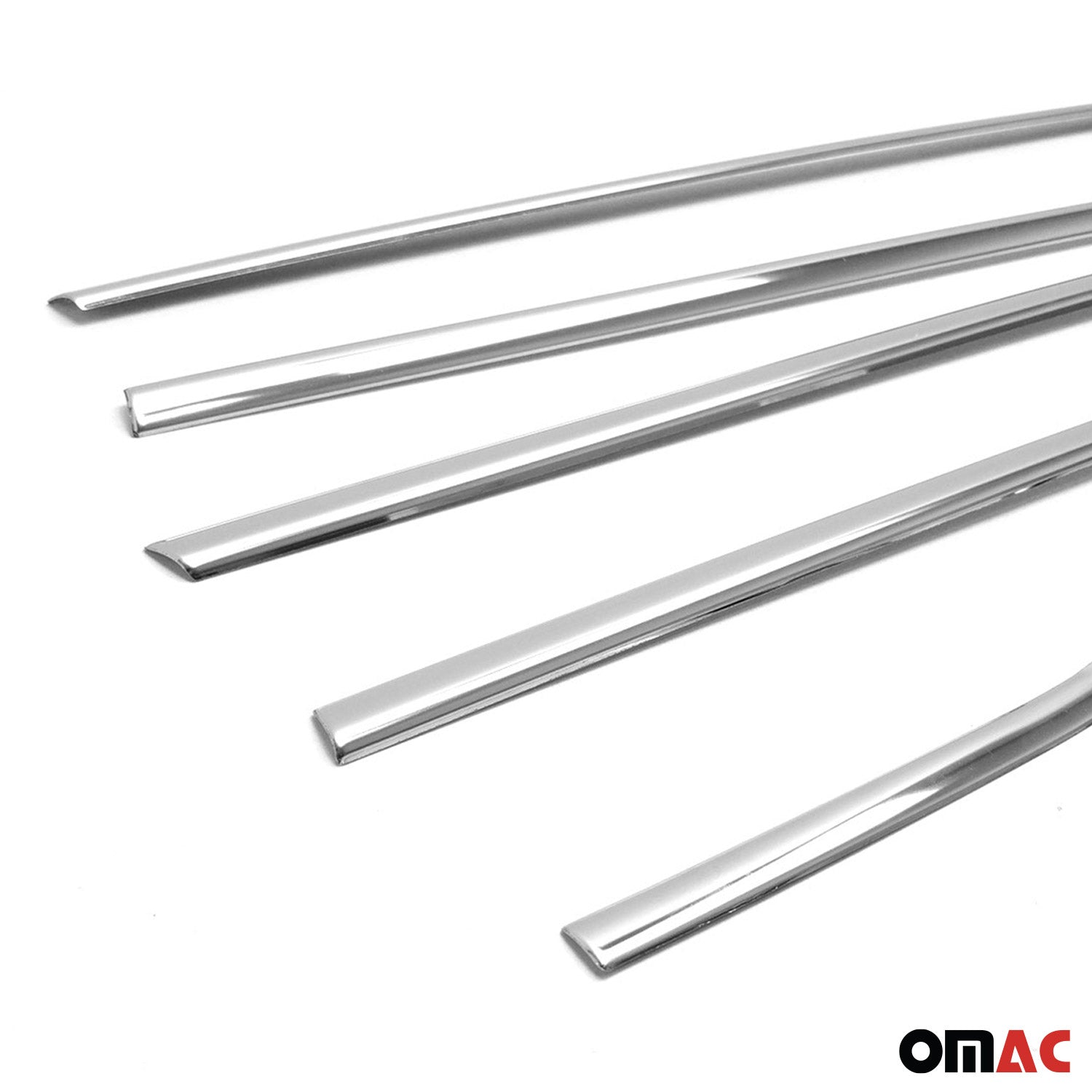 2010-2015 Hyundai Tucson Window Molding Trim Streamer Stainless Steel Silver 6 Pcs