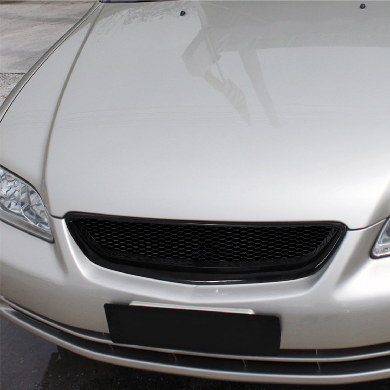 1998-2002 Honda Accord TR Style Black ABS Mesh Grille