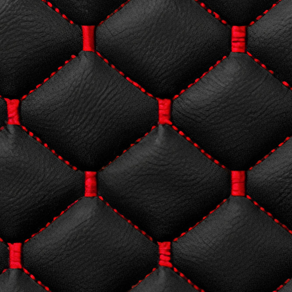 2015-2025 Ford Transit Leather Front Car Seat Covers Protector Black Red