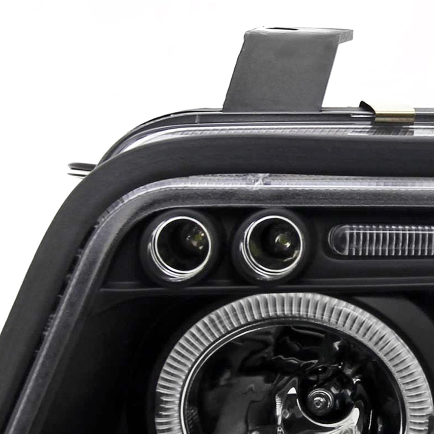 1996-1999 Audi A4 Dual Halo Projector Headlights Matte Black/Clear Lens