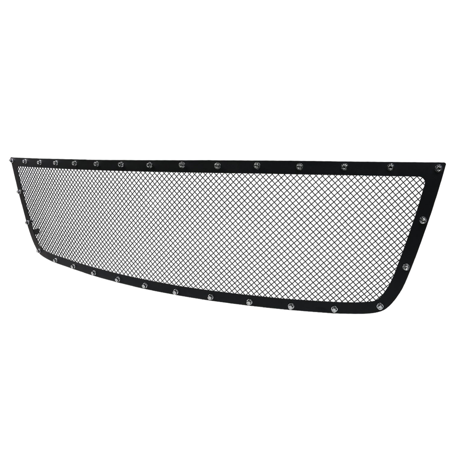 2005-2007 Chevy Silverado Rivet Style Black Stainless Steel Mesh Grille Insert