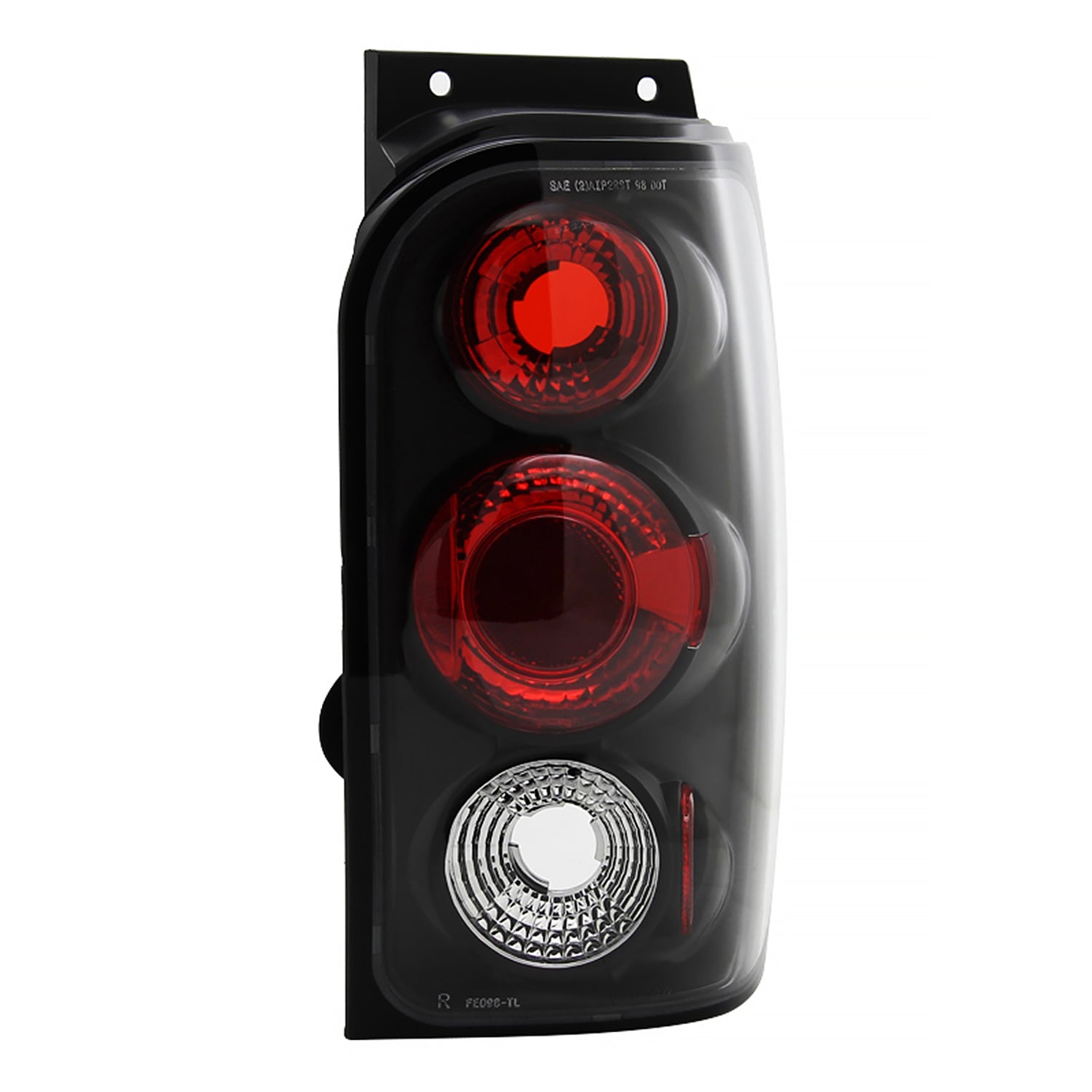 1998-2001 Ford Explorer Mercury Mountaineer Tail Lights Matte Black/Clear Lens