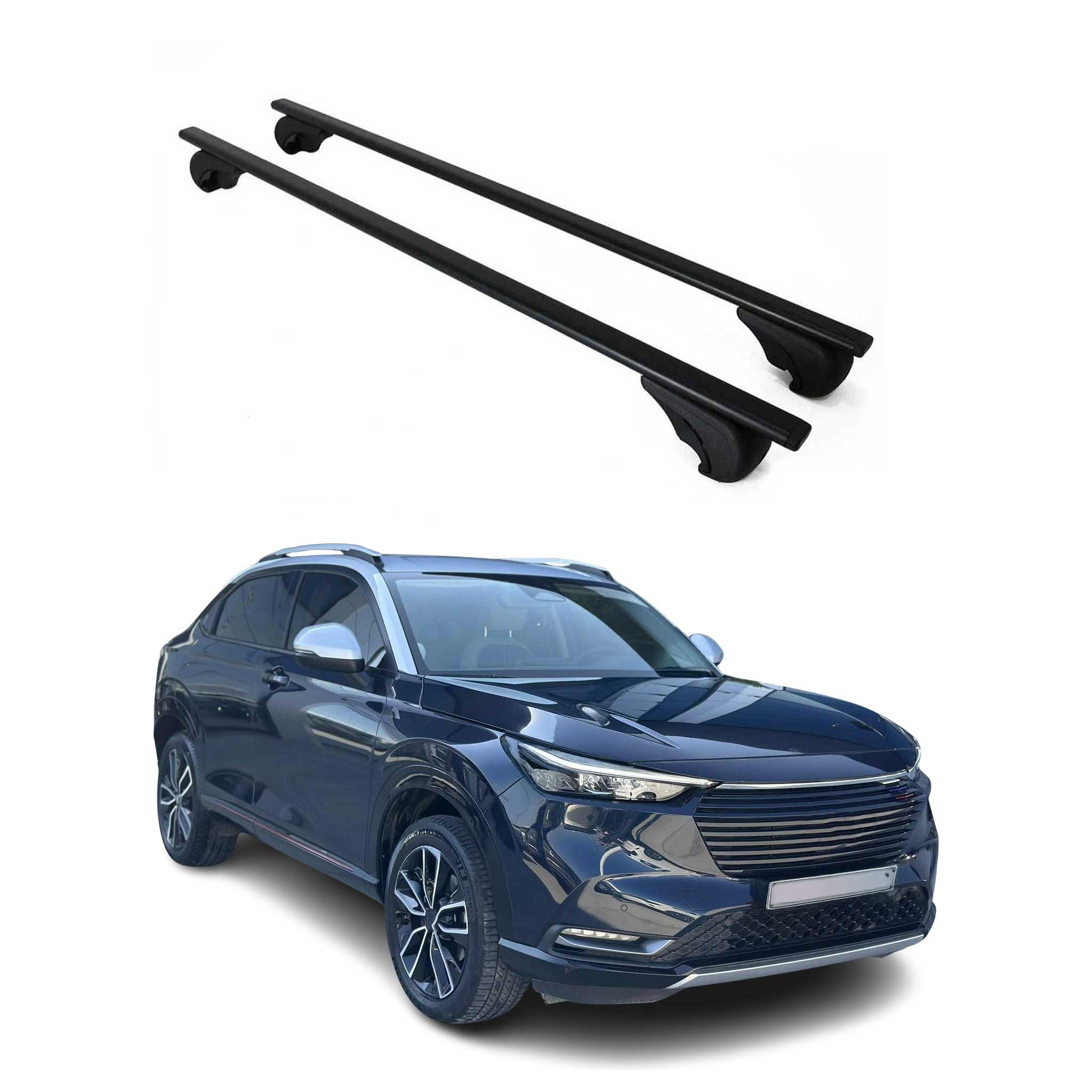 2019-2022 Honda HR-V Roof Rack Cross Bars Black