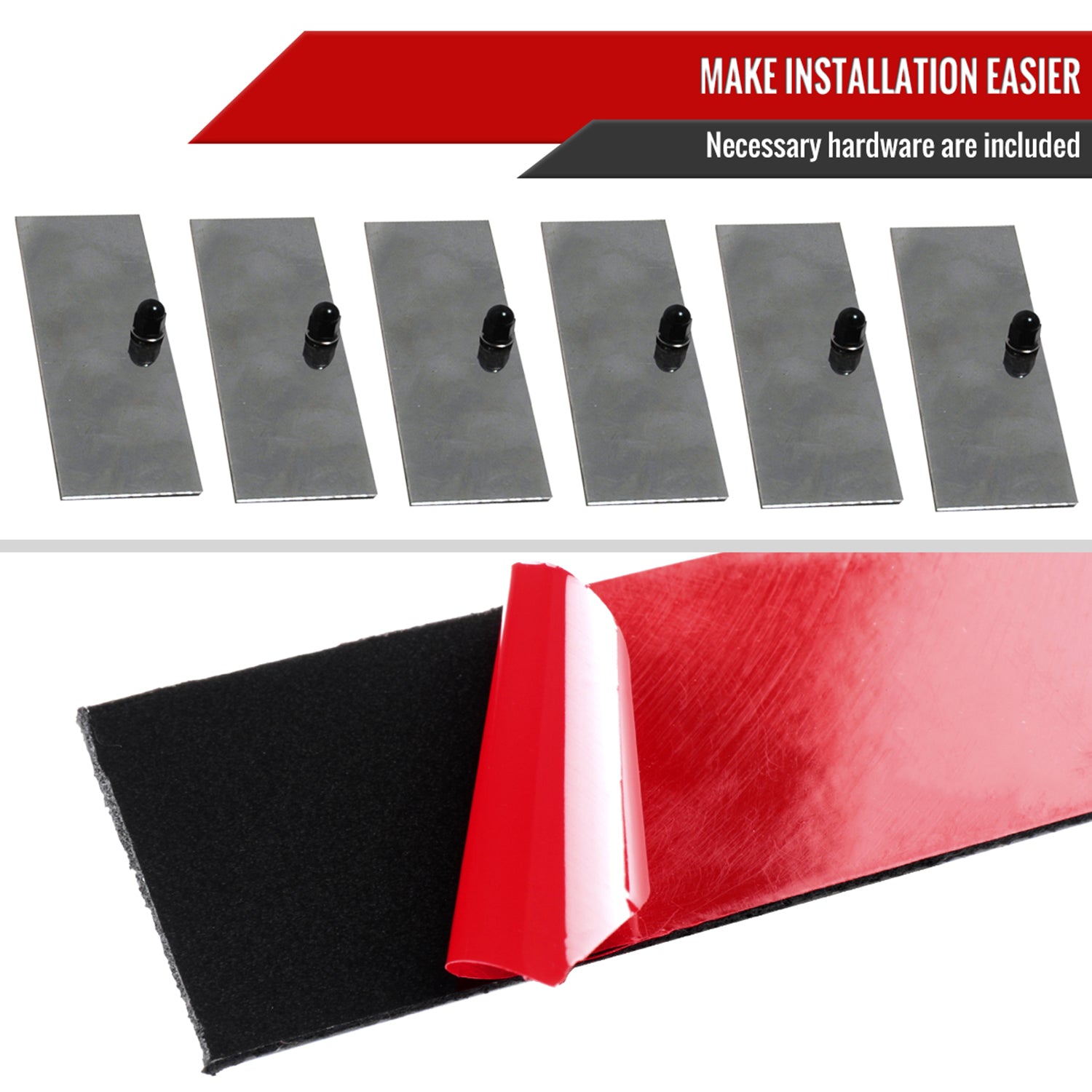 2005-2014 Ford Mustang Coupe Matt Black ABS Vintage Rear Window Louver