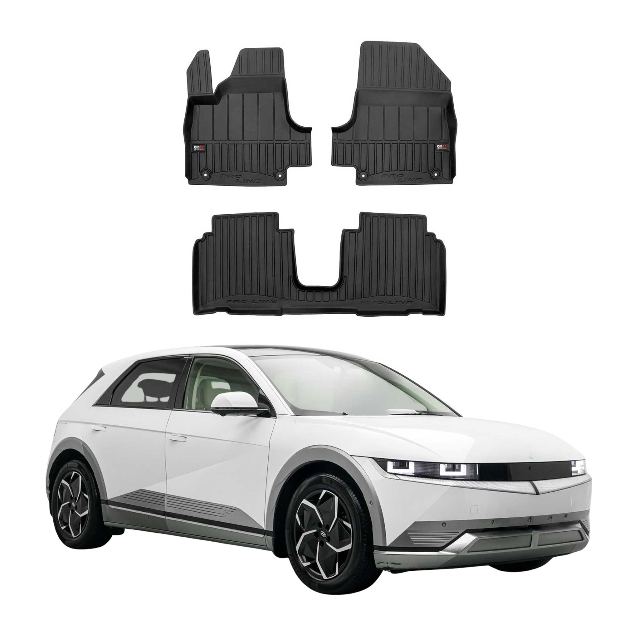 2022-2025 Hyundai Ioniq 5 Premium Floor Mats Liners Full Set All Weather Heavy Duty