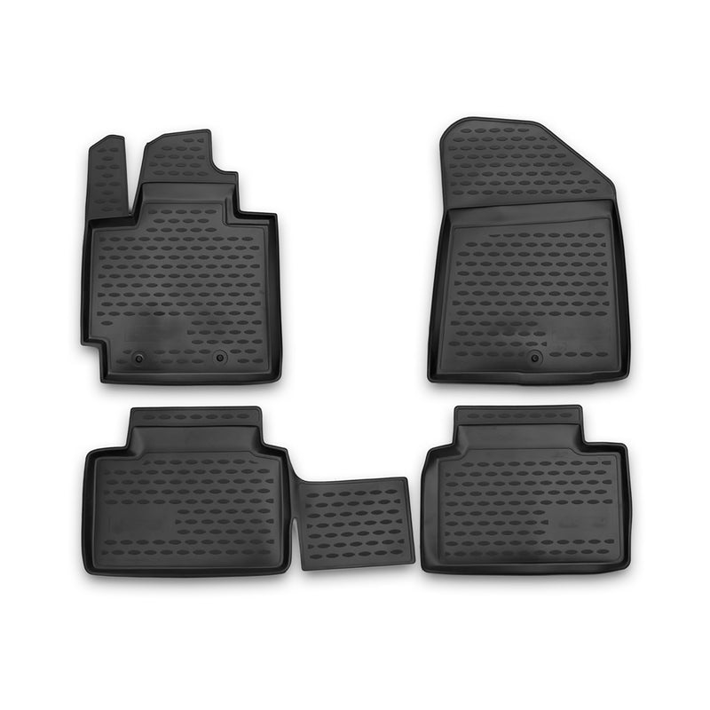 2014-2019 Kia Soul Floor Mats Liners Full Set All Weather Black