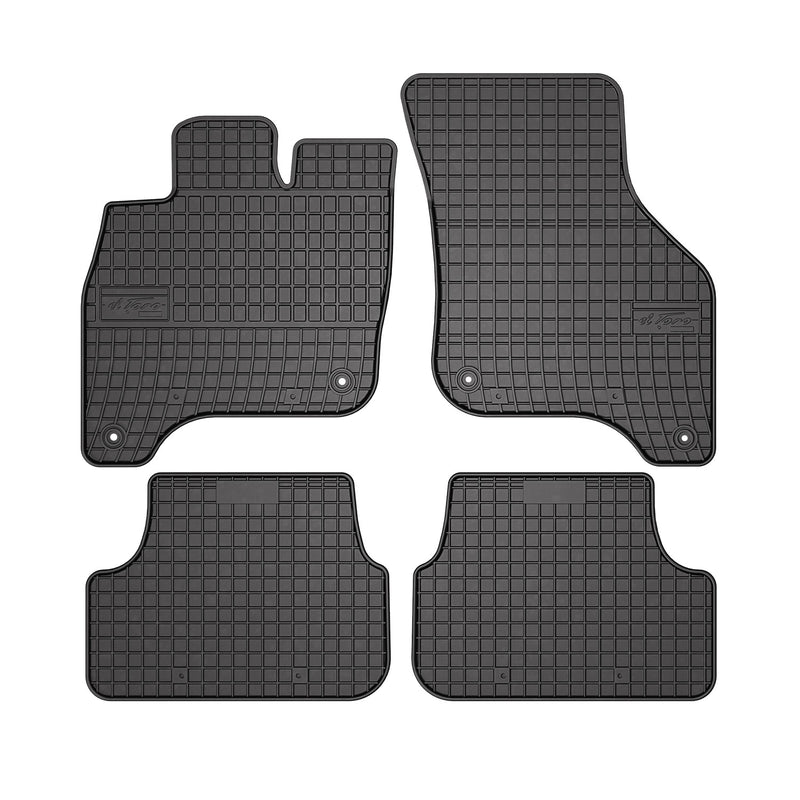 2015-2019 VW e-Golf Floor Mats Liners Full Set All Weather Rubber Black