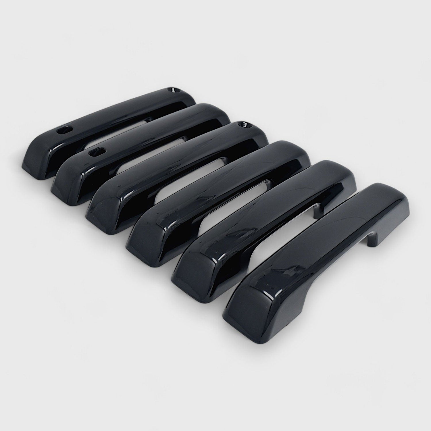 2023-2024 Ford F-250/350/450/550 Door Handle Cover Gloss Black 6Pcs ABS Plastic