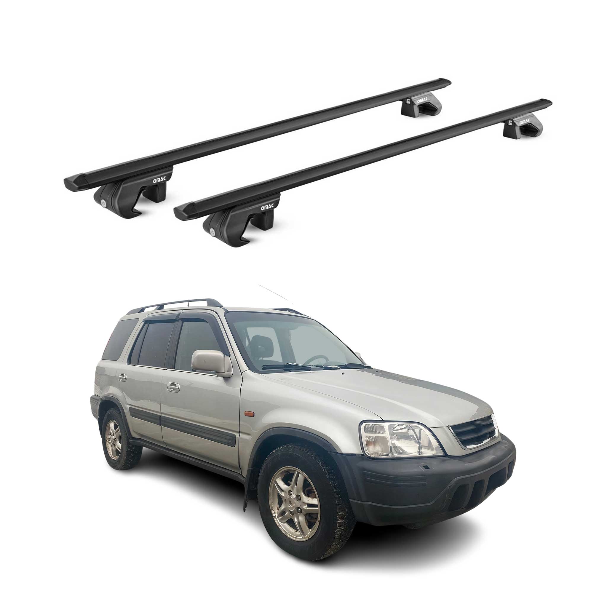 1997-2001 Honda CR-V Roof Rack Cross Bars Black