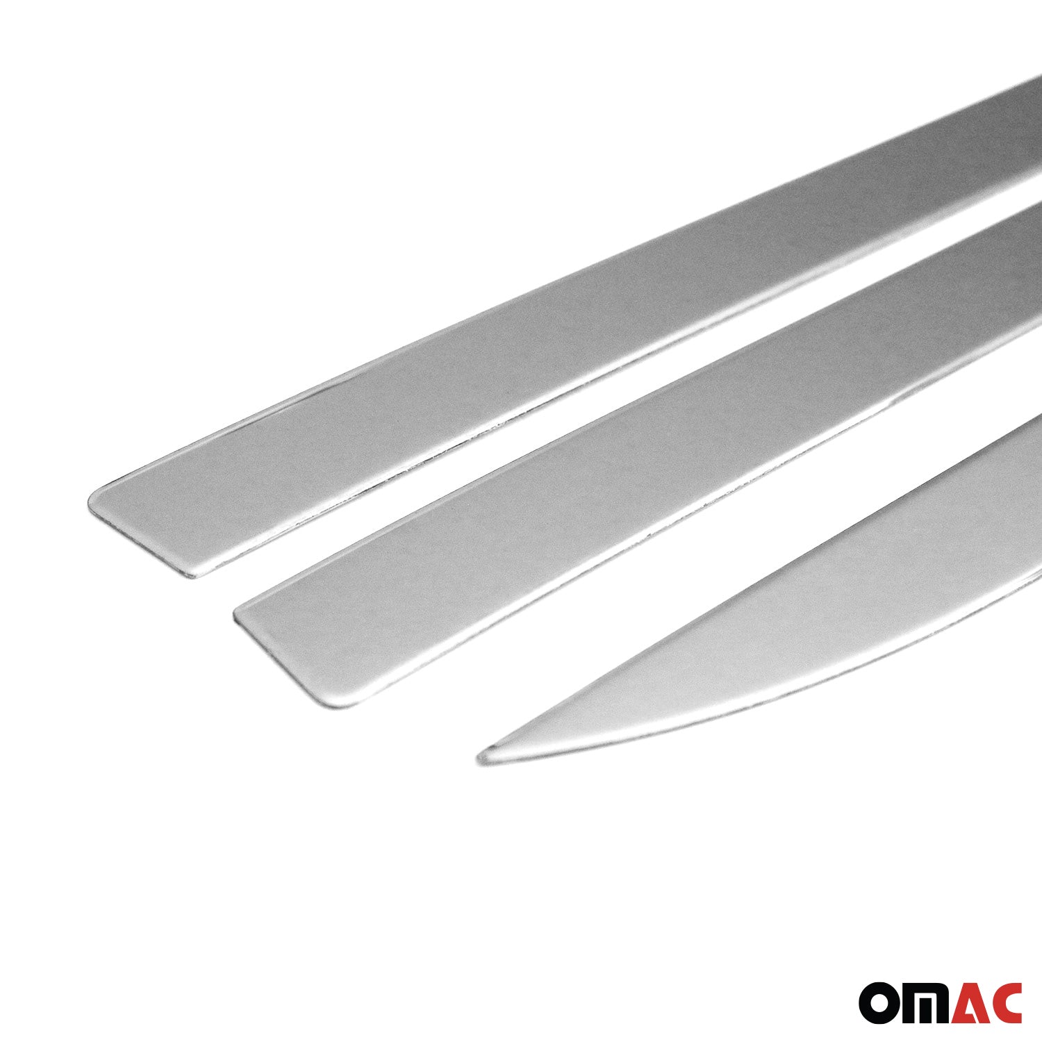 2016-2026 Volvo XC90 Side Door Molding Trim Skirt Garnish Stainless Steel Silver 4 Pcs