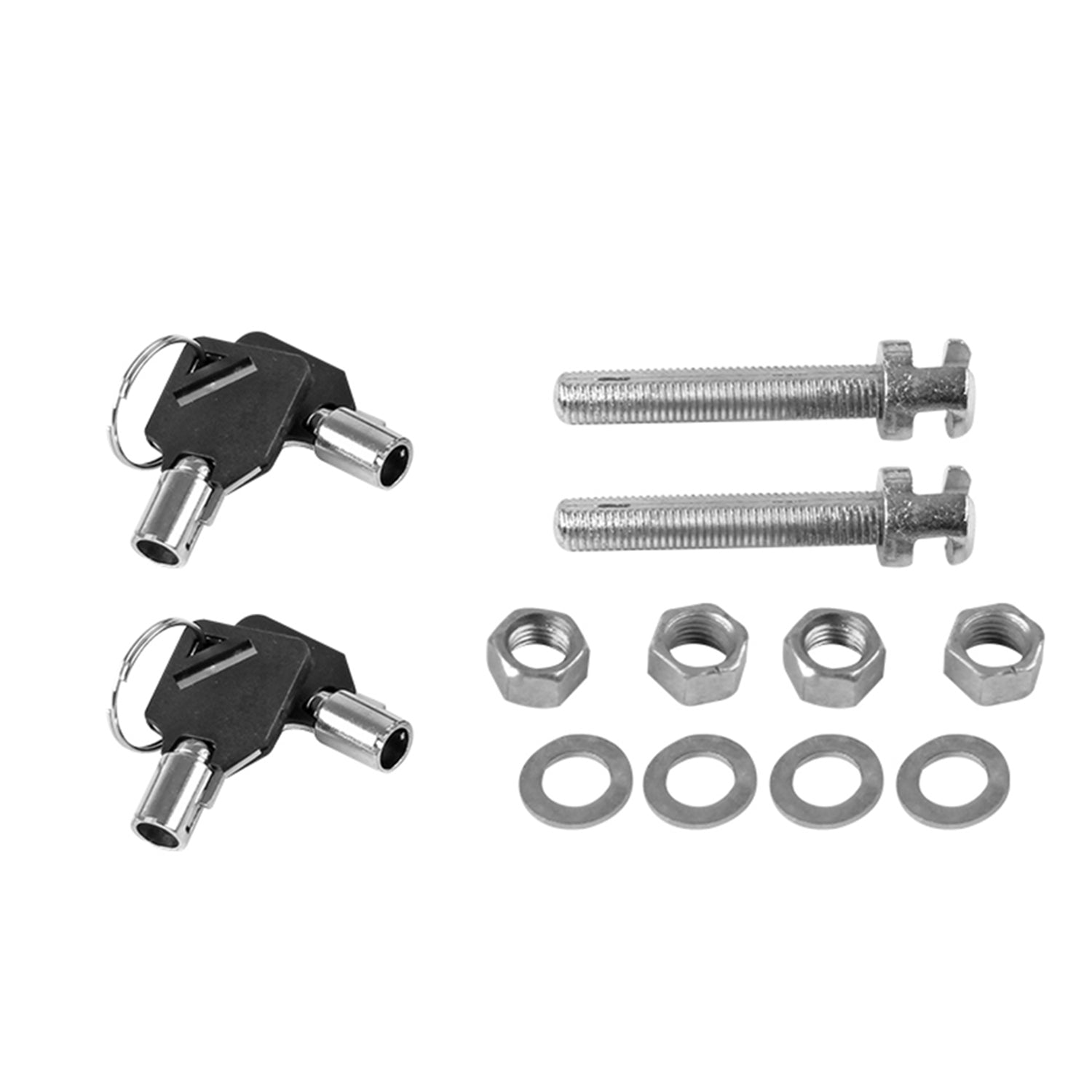 Universal Racing Style 2.5" Carbon Fiber Hood Lock Latch Pins w/ Keys