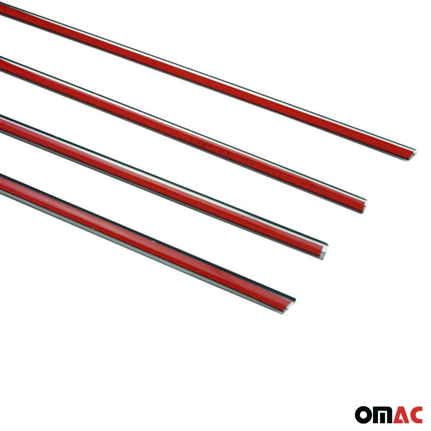 2011-2015 Chevrolet Aveo Sedan Window Molding Trim Streamer Stainless Steel Silver 4x