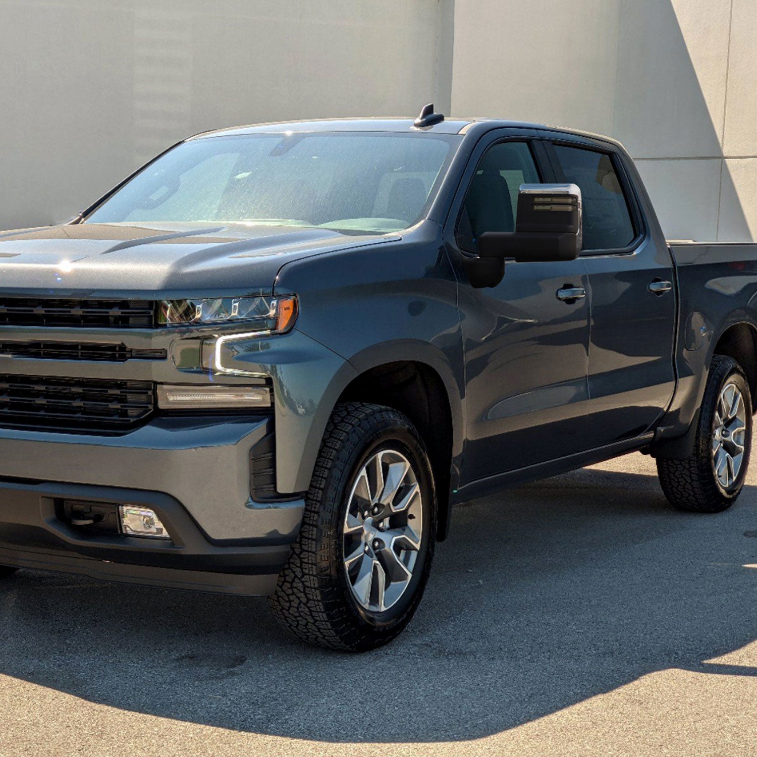 2019-2022 Chevy Silverado 1500 Heated Chrome Towing Mirrors Smoke &Turn Signal