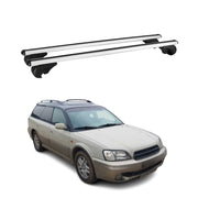 2000-2004 Subaru Outback Roof Rack Cross Bars Silver