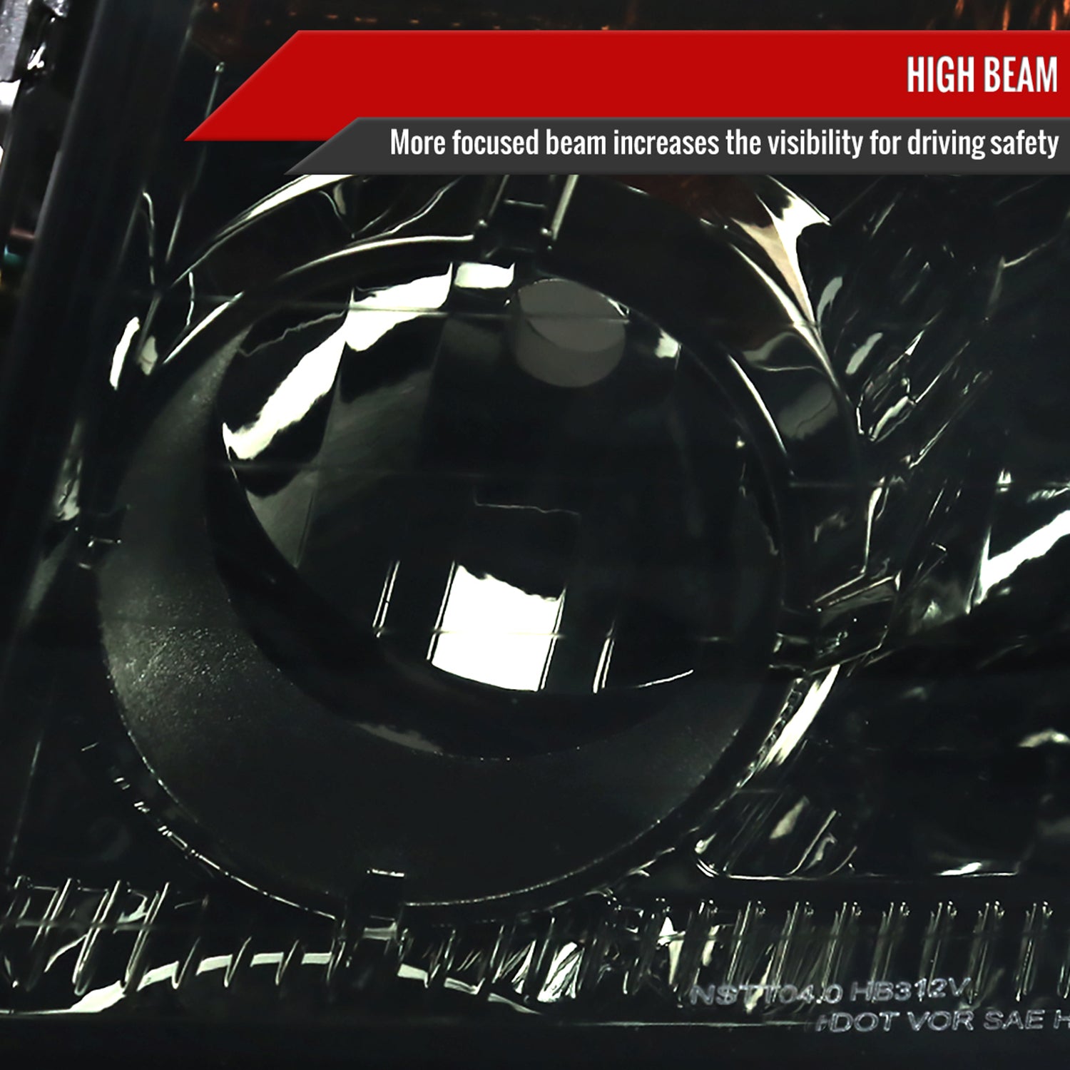 2004-2015 Nissan Titan/04-2007 Armada Factory Headlights Amber Reflectors Smoke