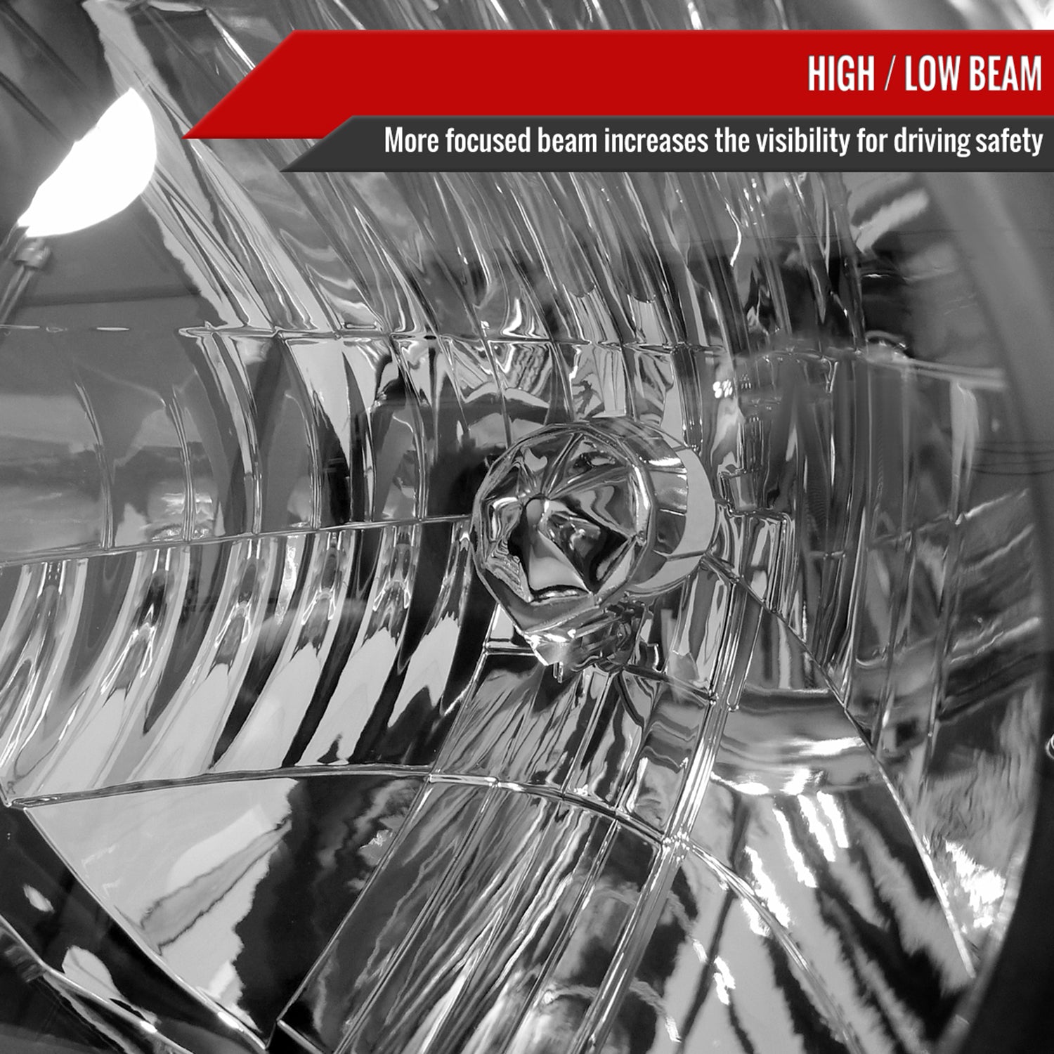 2005-2011 Toyota Tacoma Factory Style Headlights Matte Black/Clear Lens