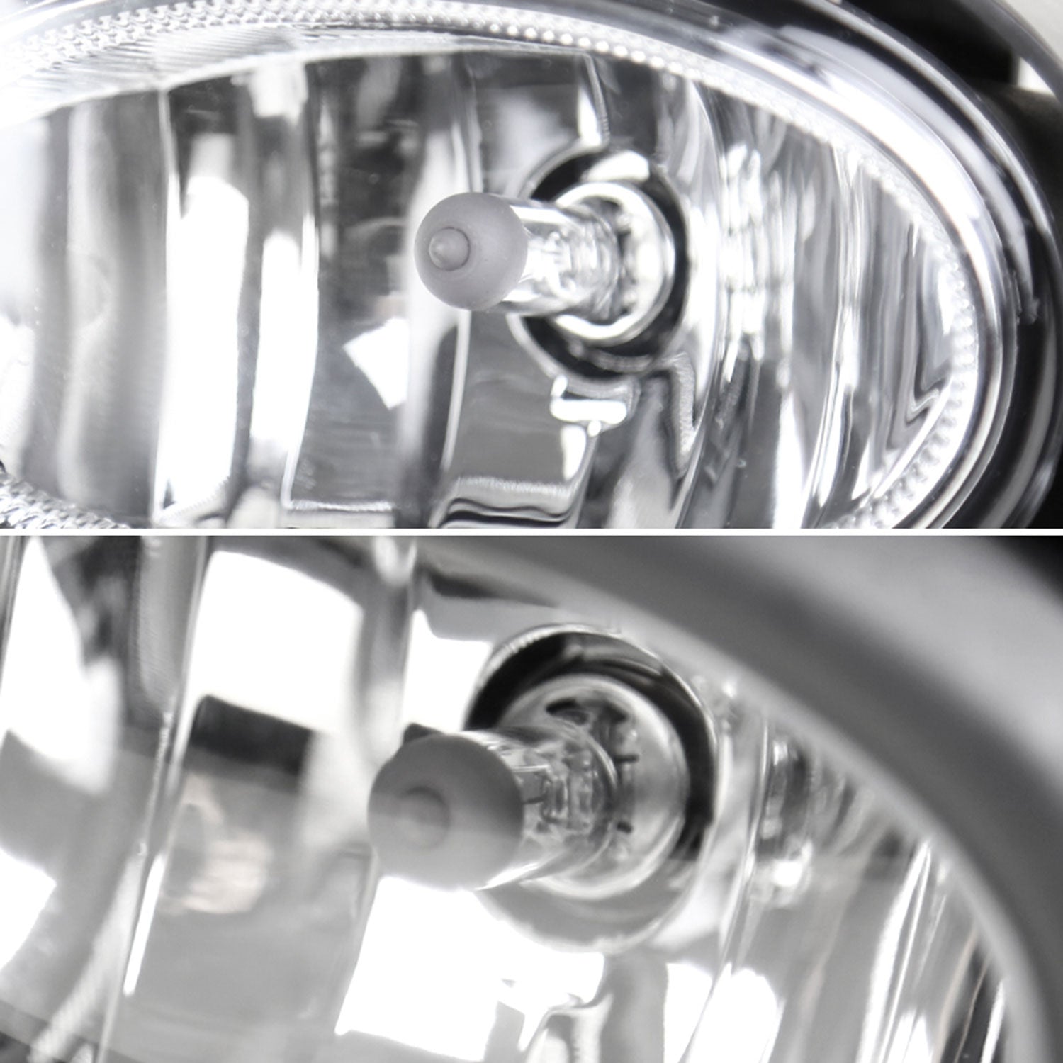 2016-2018 Honda HR-V/Vezel 12V/35W H8 Fog Lights Kit Black Bezels Chrome/Clear