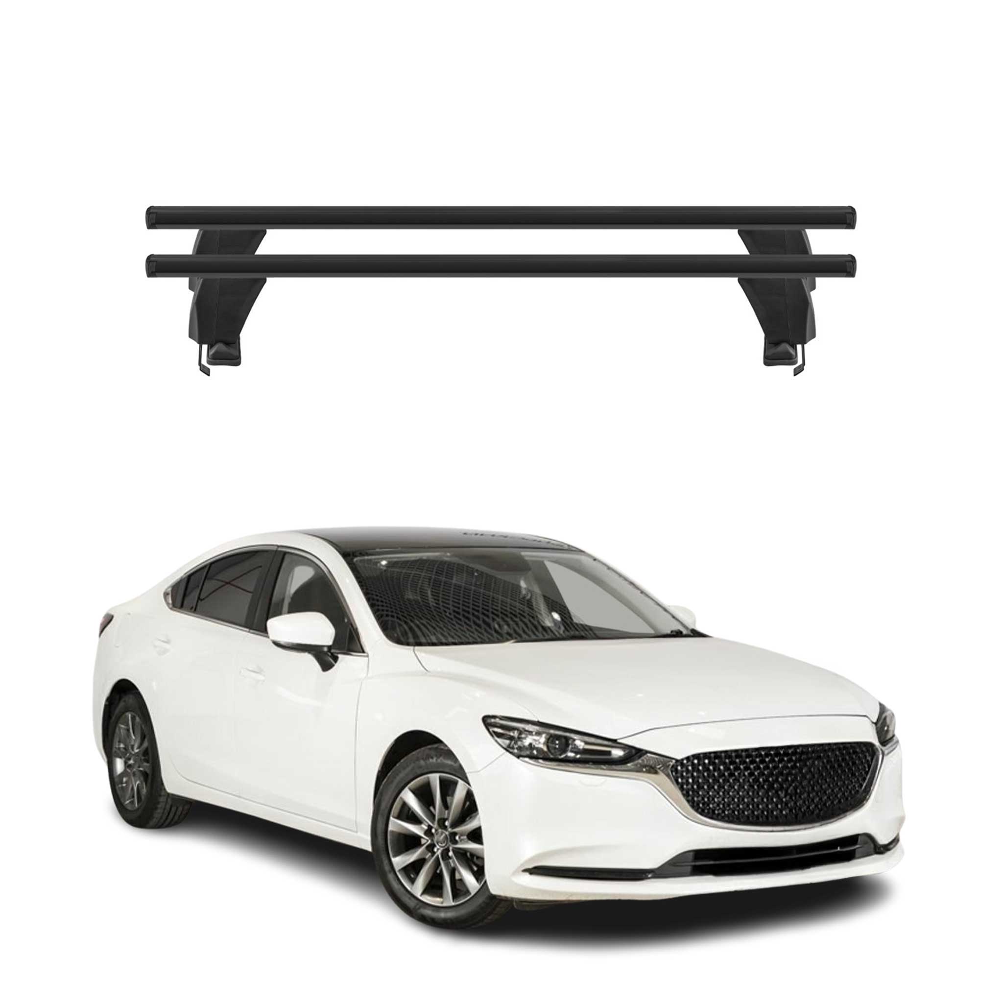 2018-2021 Mazda 6 Roof Rack Cross Bars Black