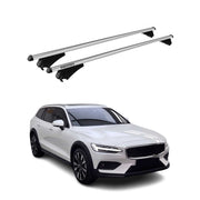 2015-2024 Volvo V60 Cross Country Roof Rack Cross Bars Silver